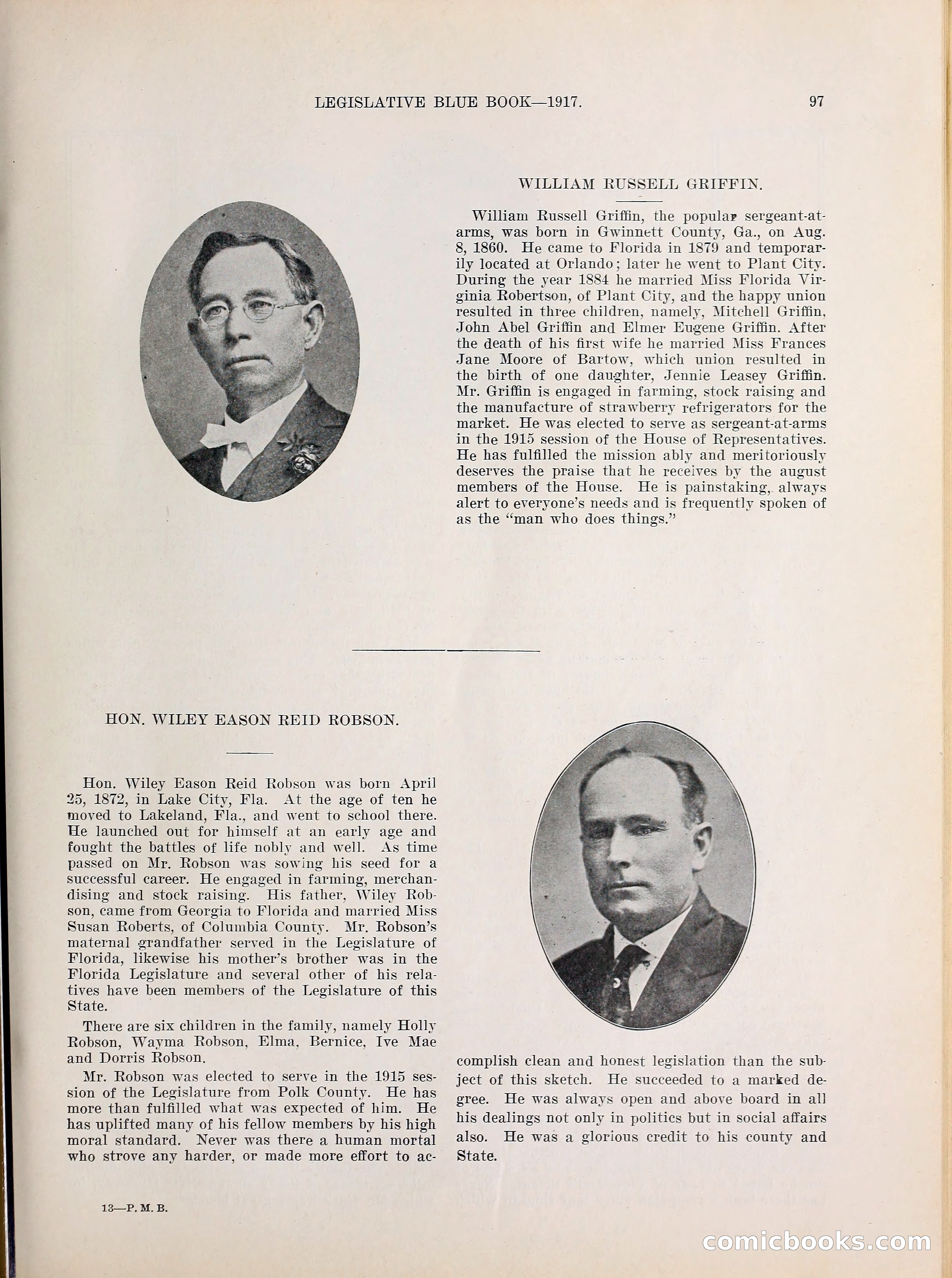Legislative Blue Book, 1917 — page 106 of 148