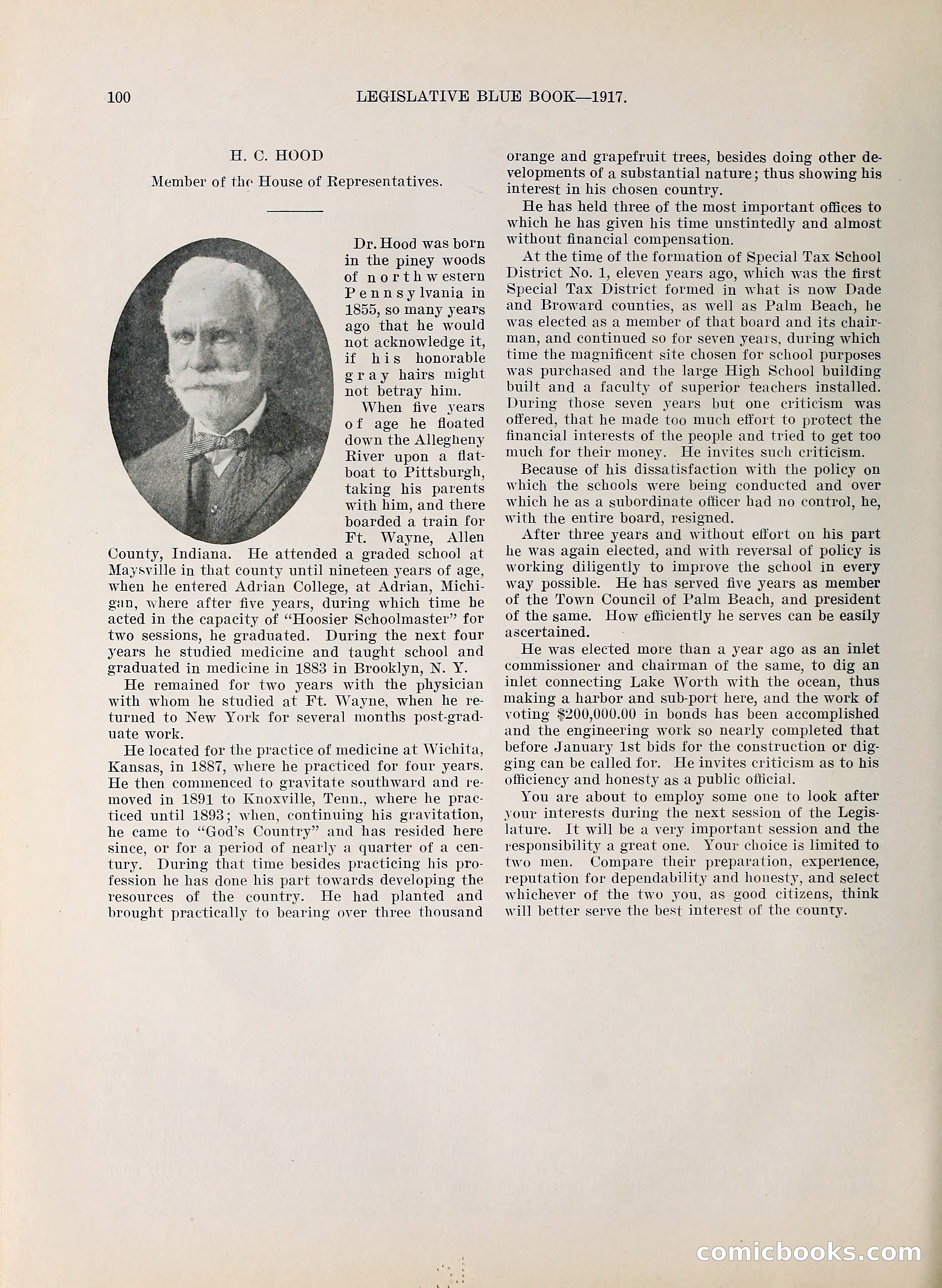 Legislative Blue Book, 1917 — page 109 of 148