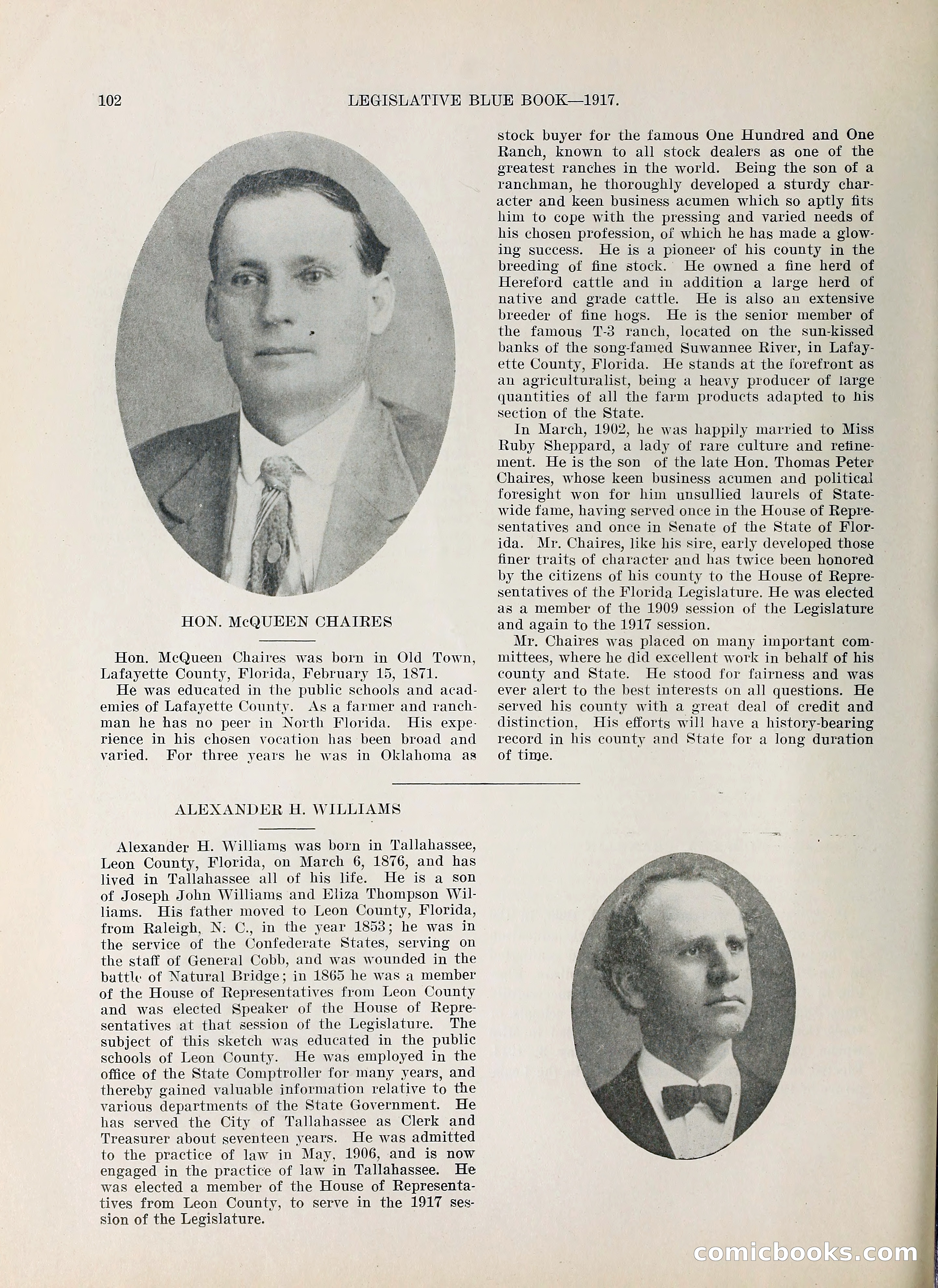 Legislative Blue Book, 1917 — page 111 of 148