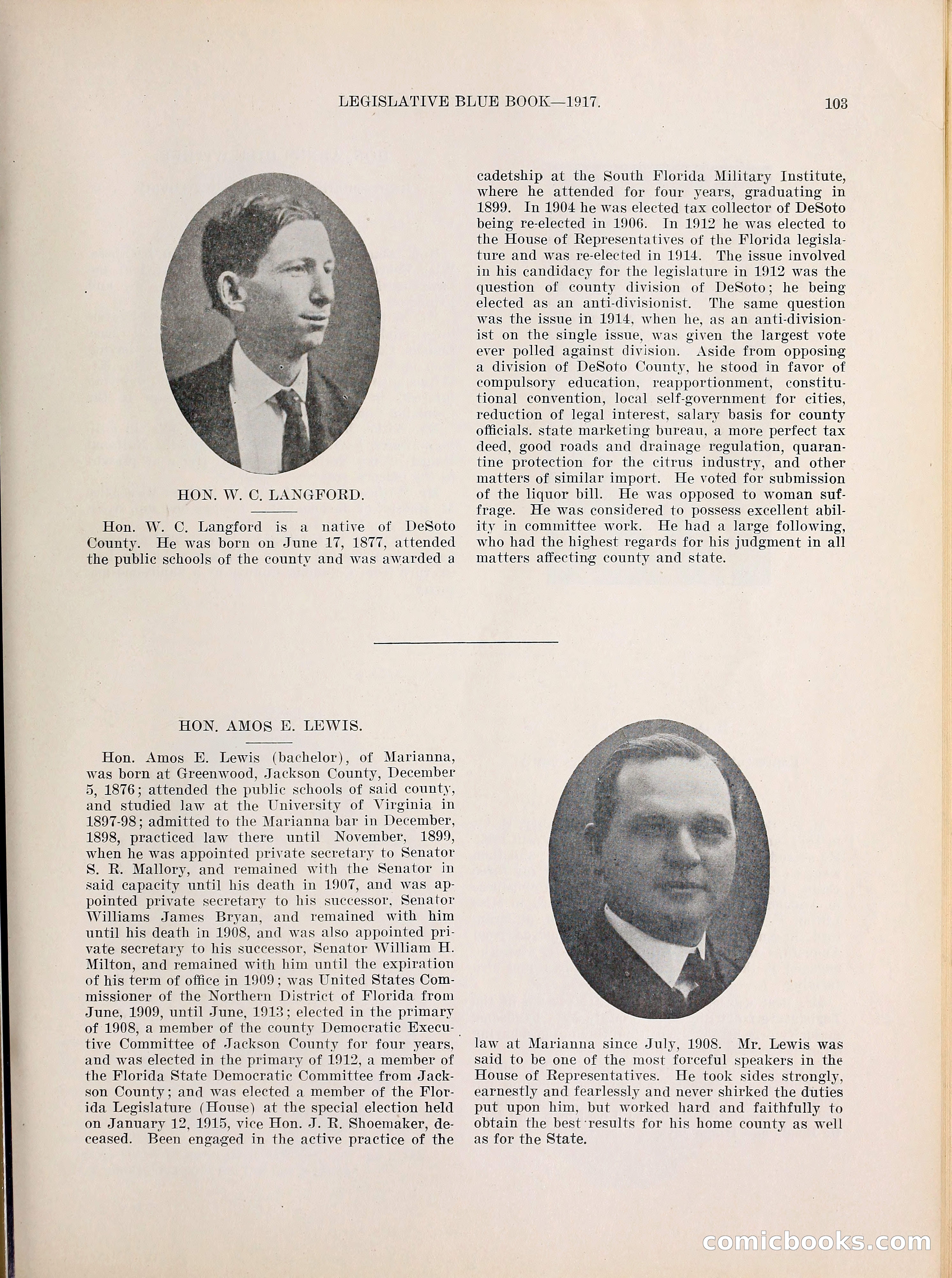 Legislative Blue Book, 1917 — page 112 of 148