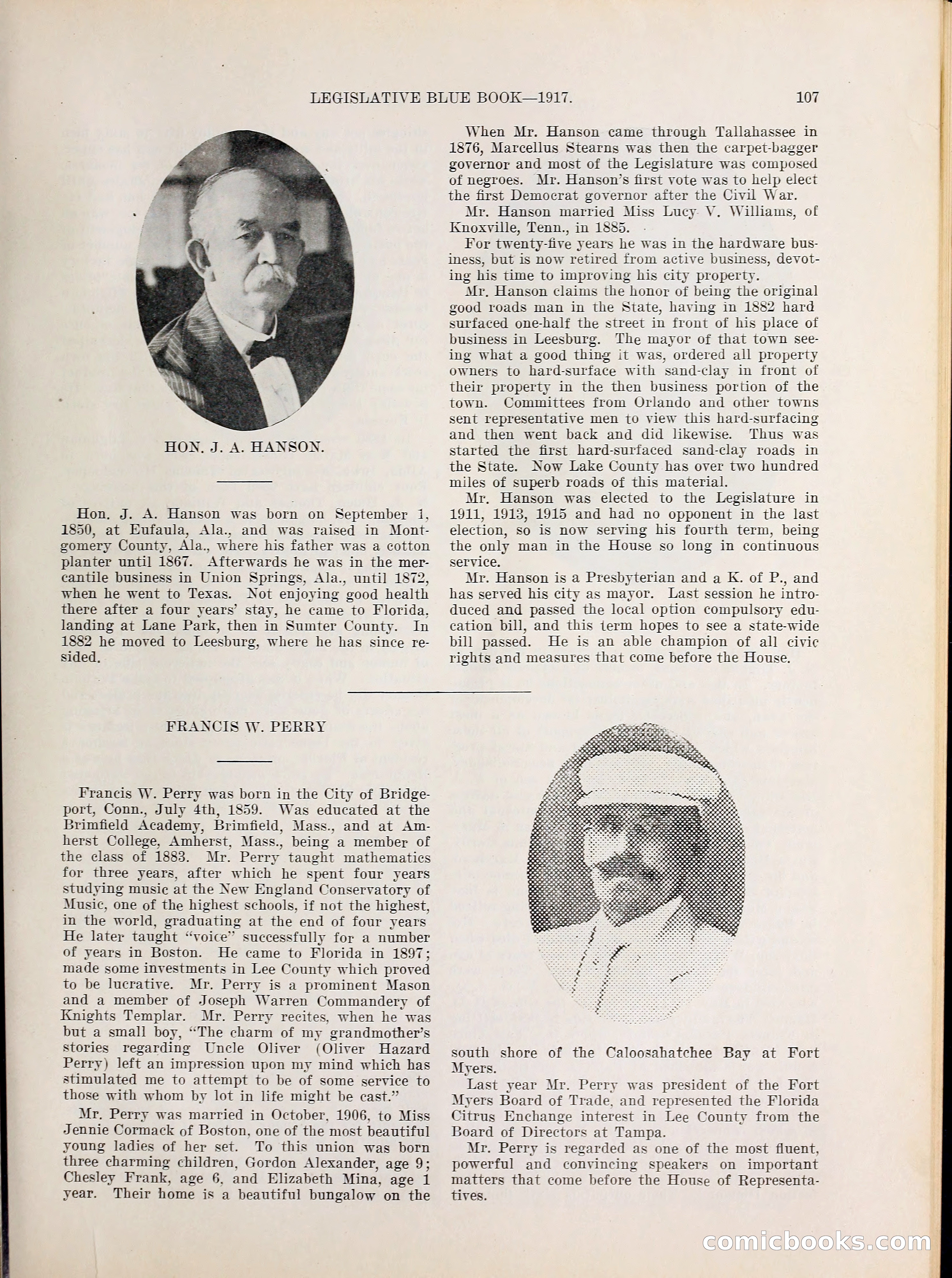 Legislative Blue Book, 1917 — page 116 of 148