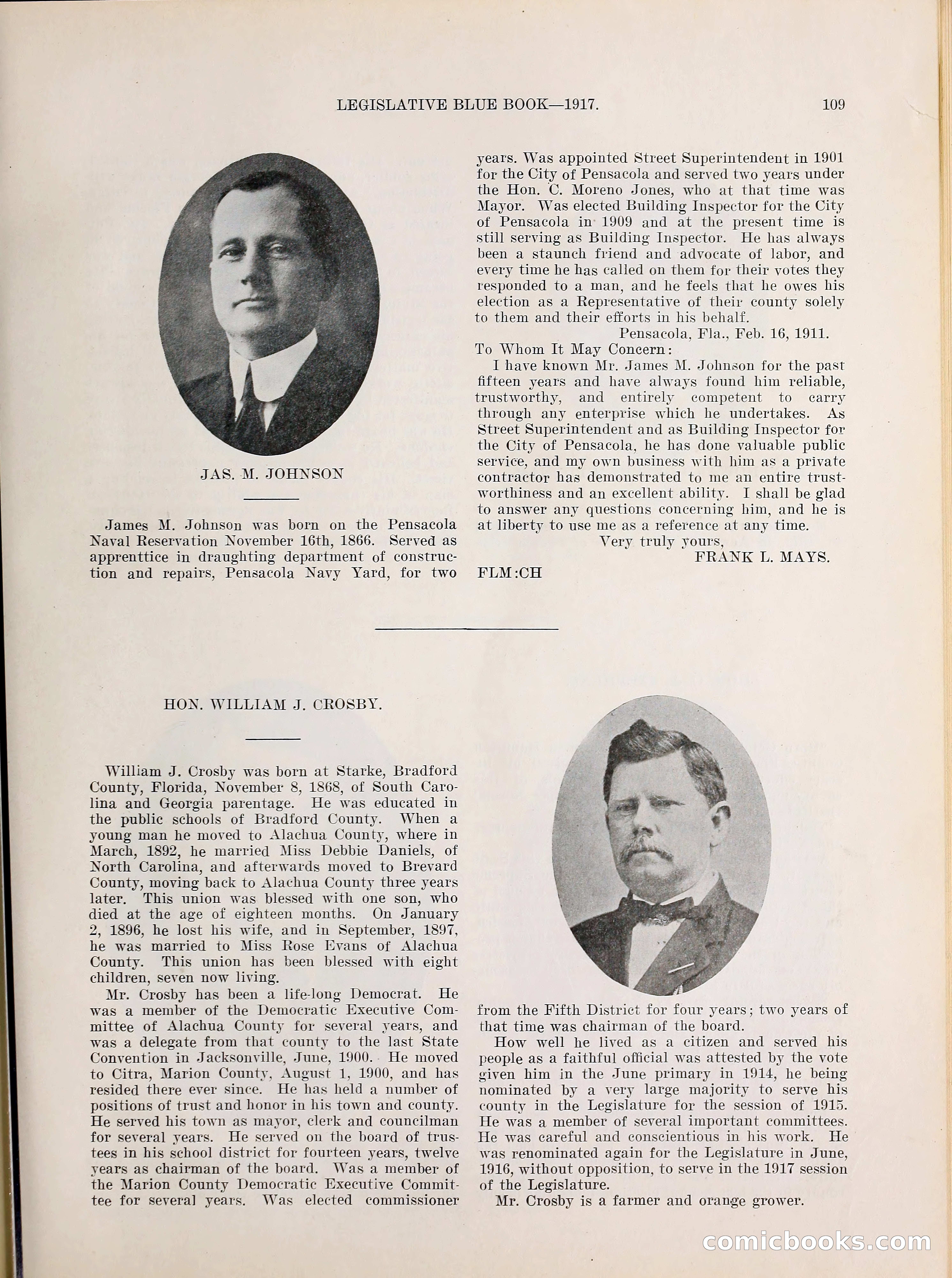 Legislative Blue Book, 1917 — page 118 of 148