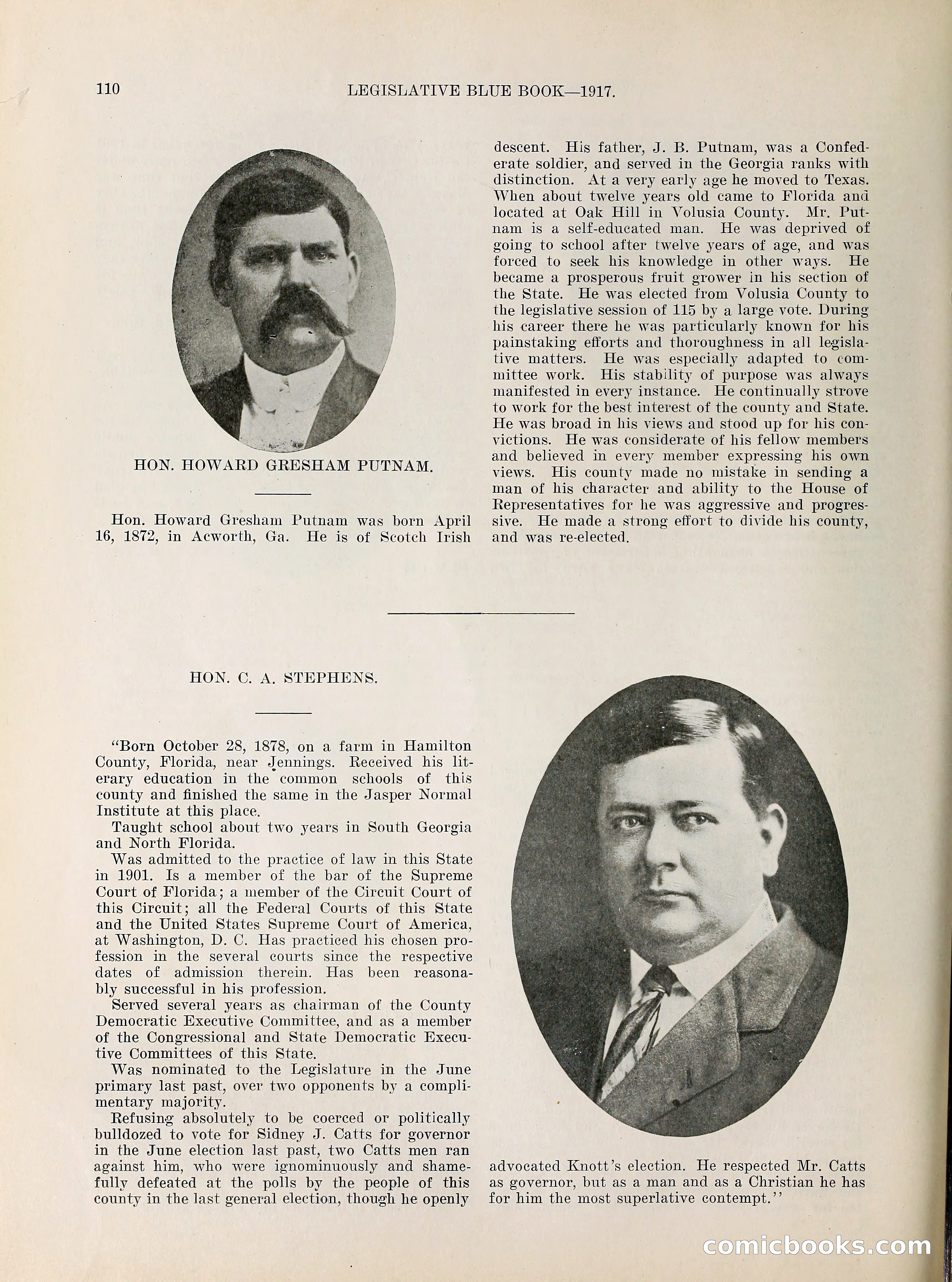 Legislative Blue Book, 1917 — page 119 of 148