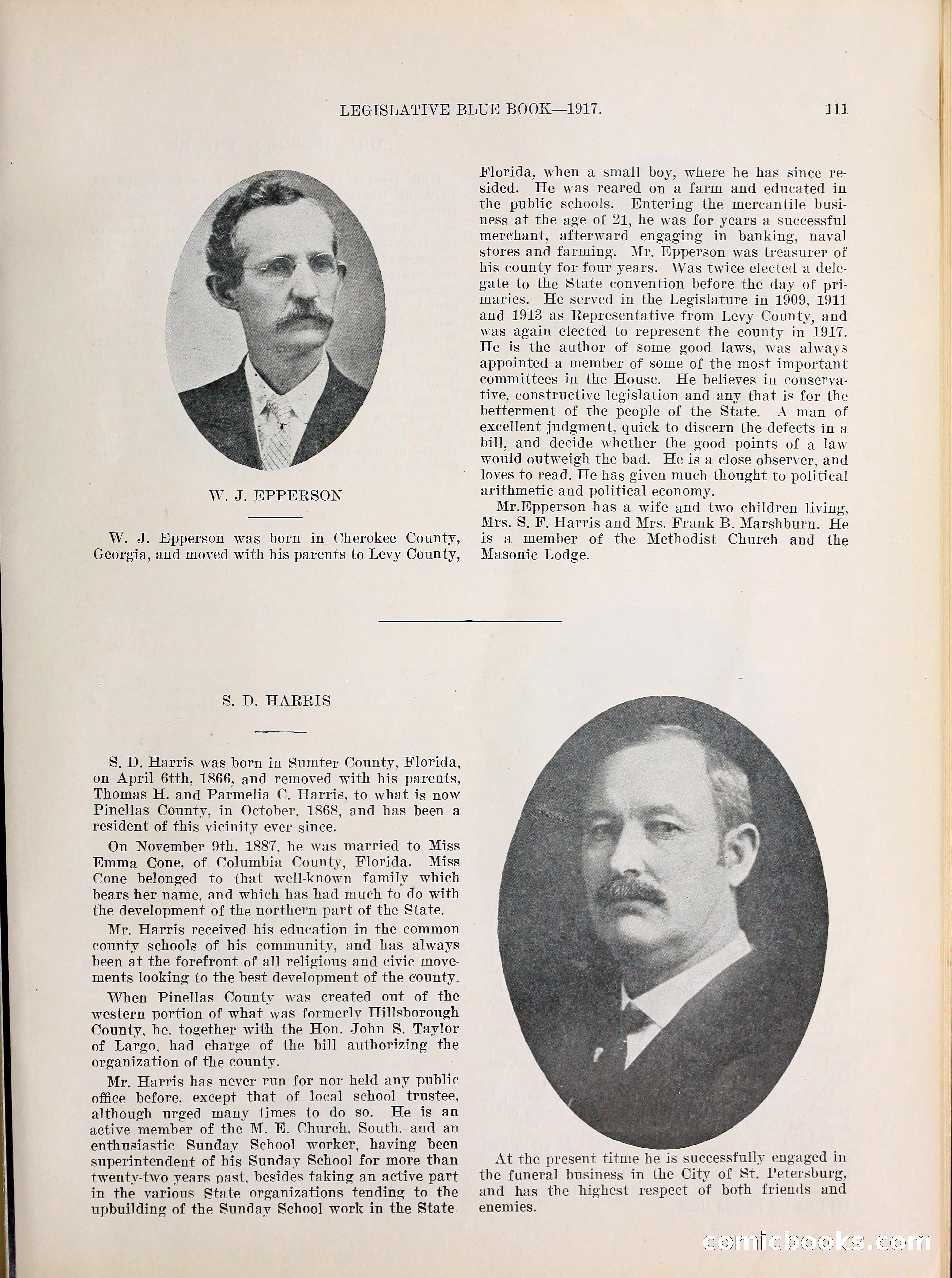 Legislative Blue Book, 1917 — page 120 of 148