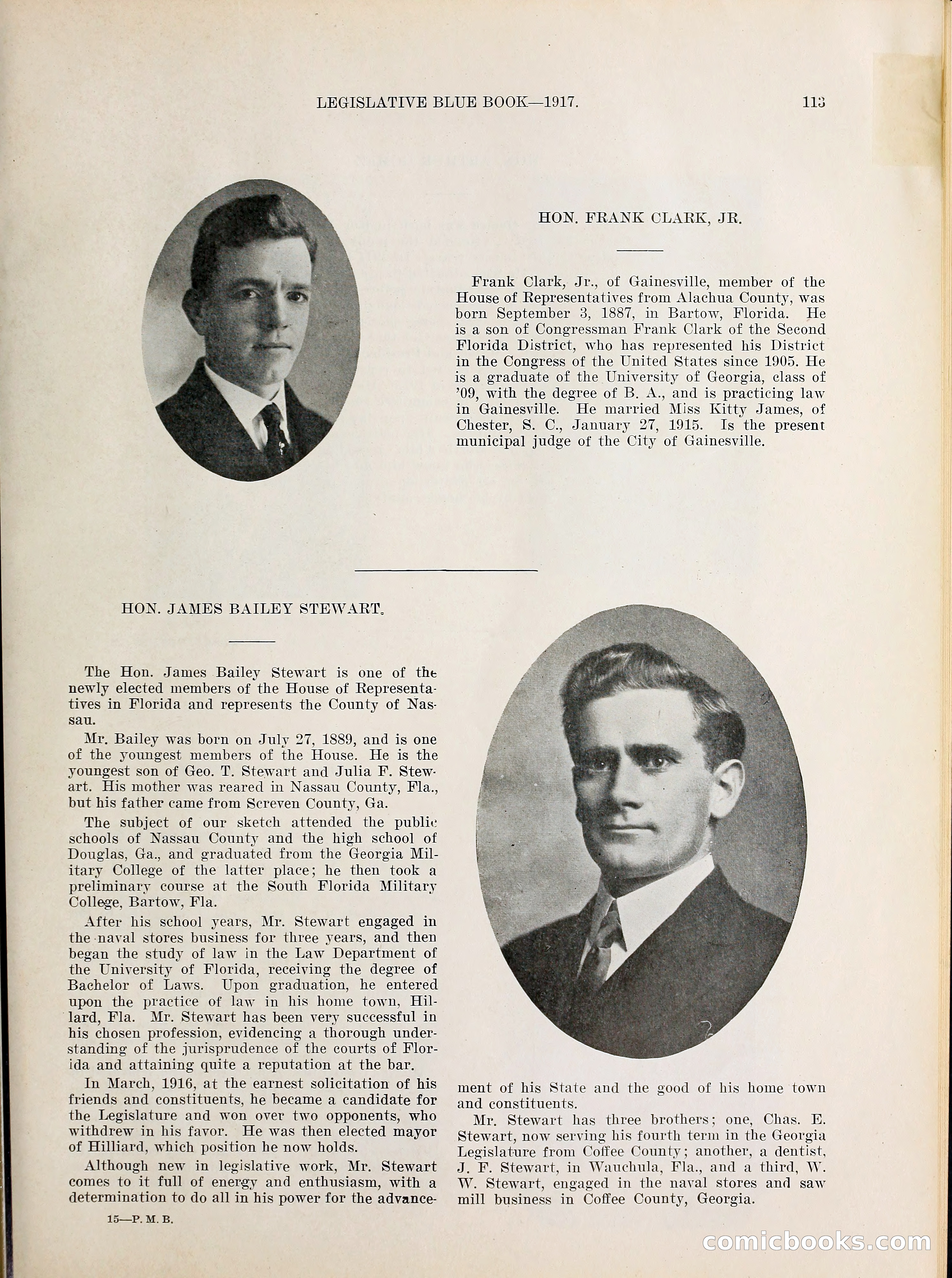 Legislative Blue Book, 1917 — page 122 of 148