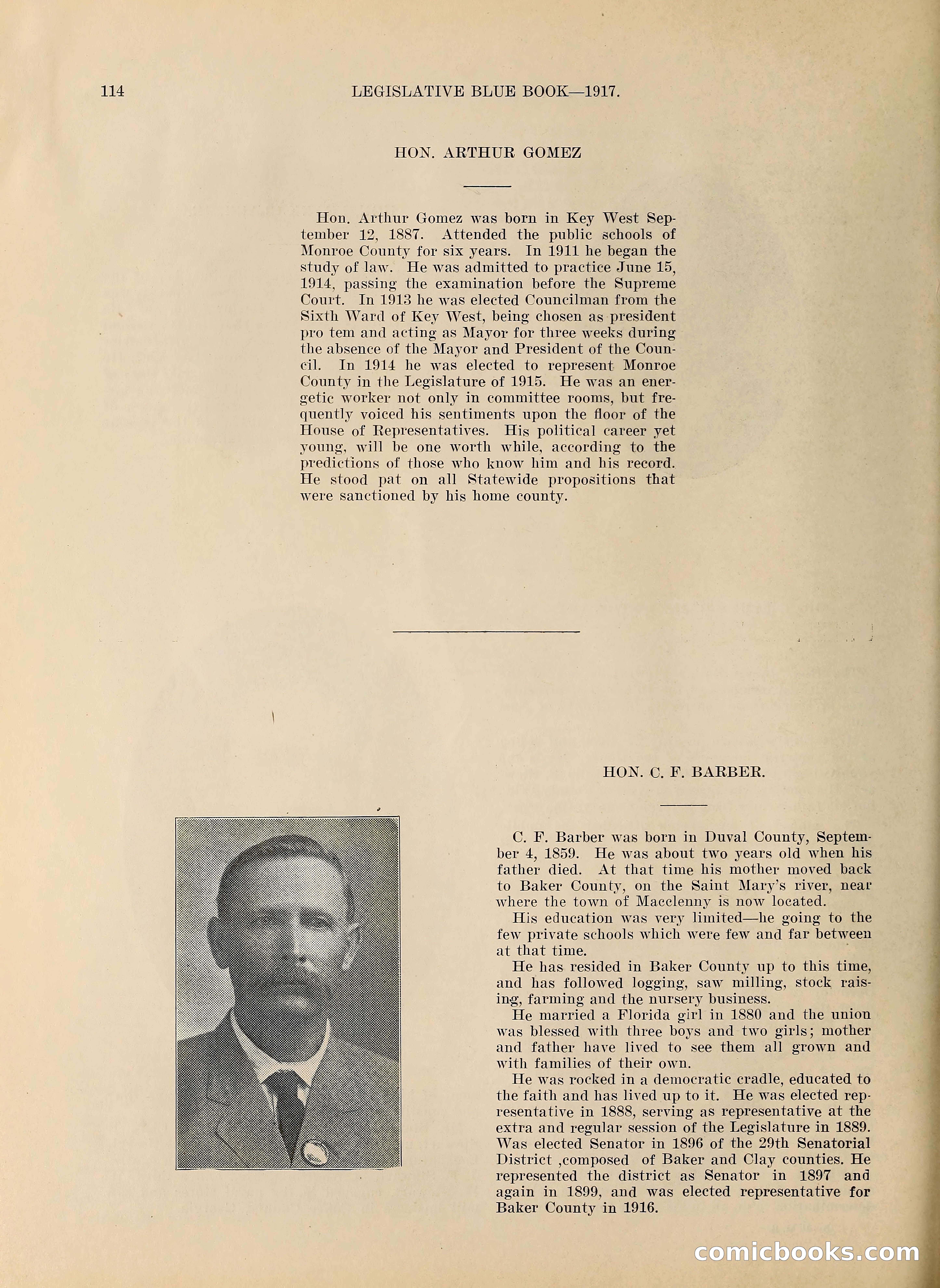 Legislative Blue Book, 1917 — page 123 of 148