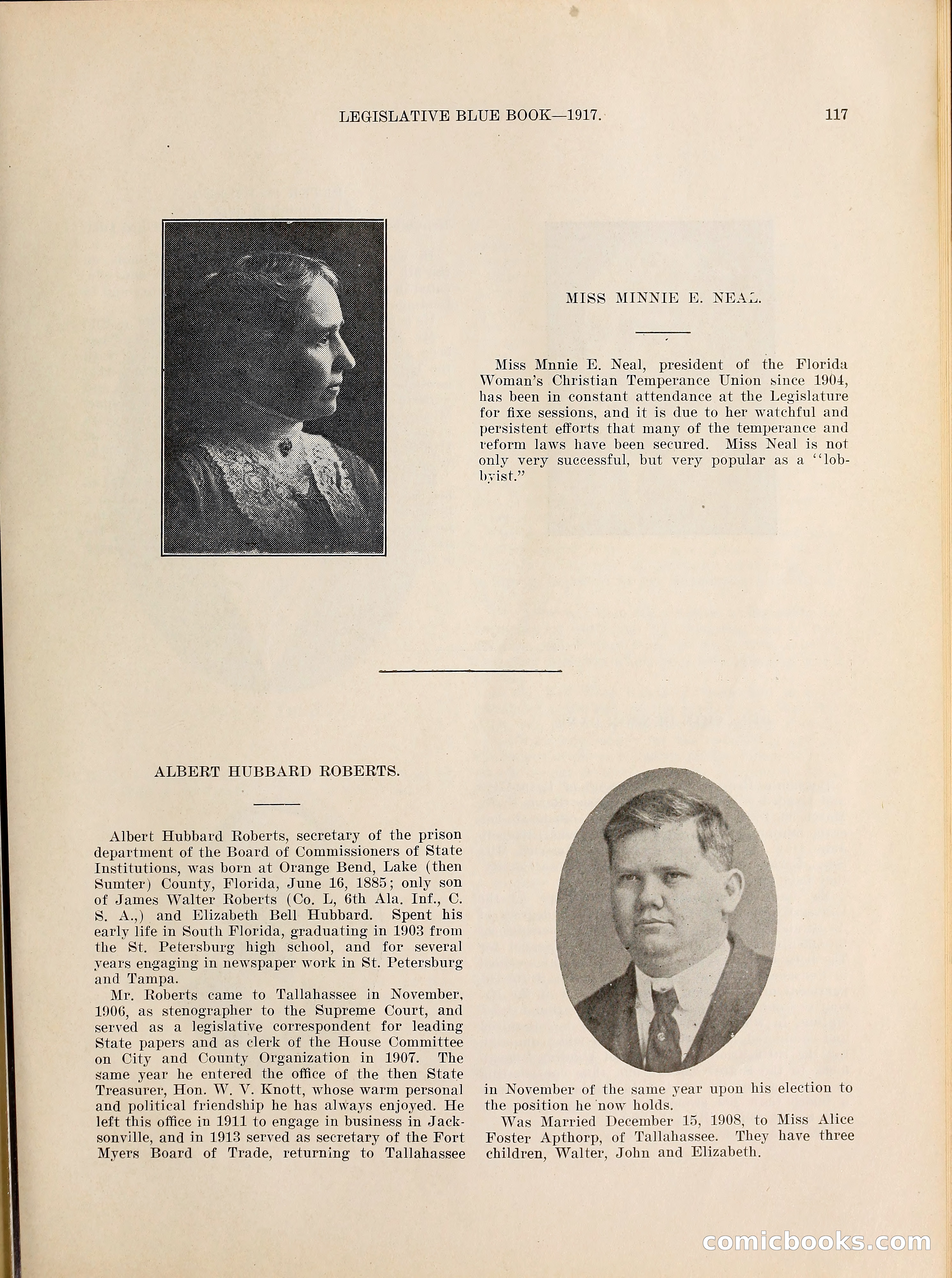 Legislative Blue Book, 1917 — page 126 of 148