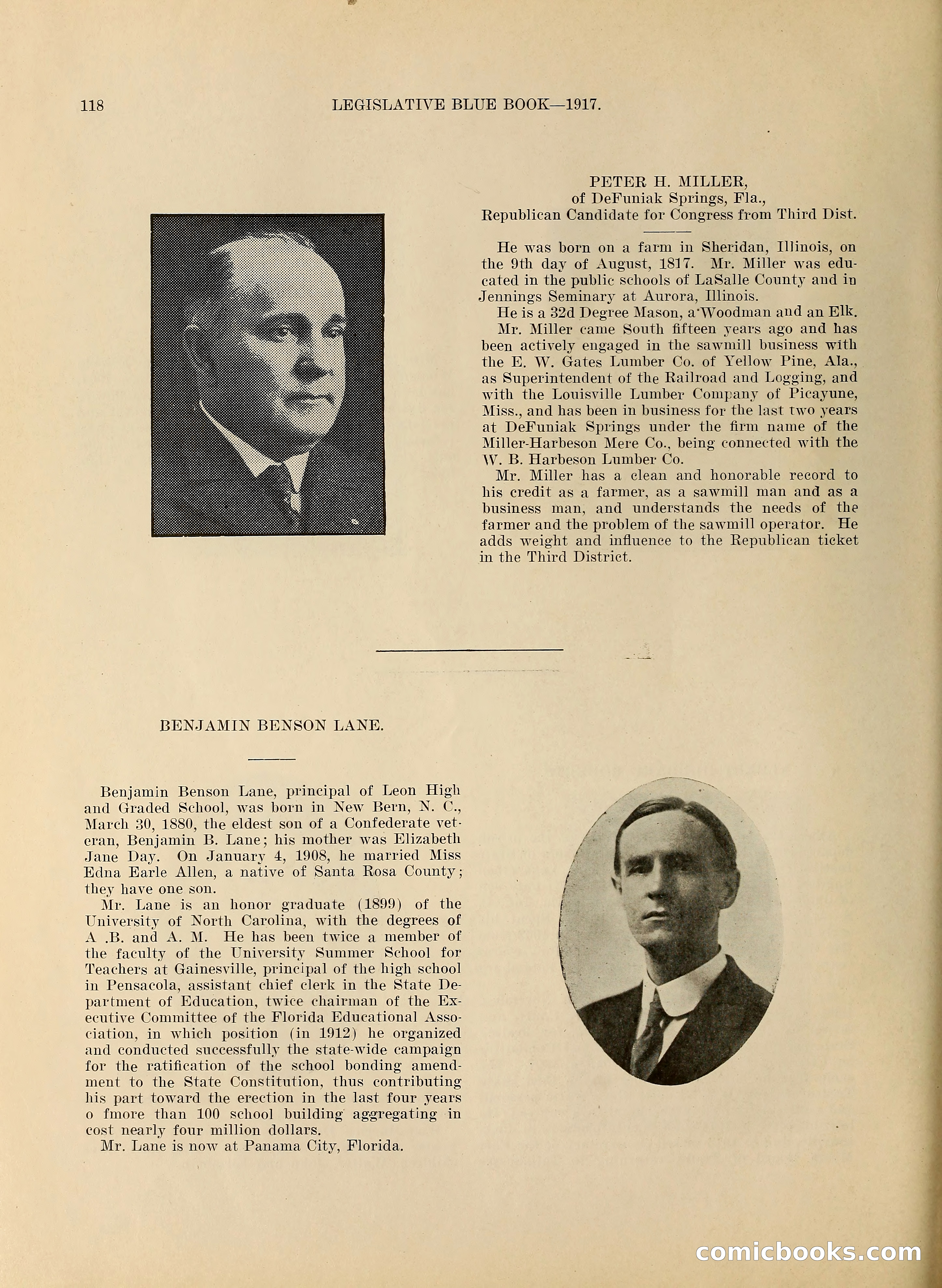 Legislative Blue Book, 1917 — page 127 of 148