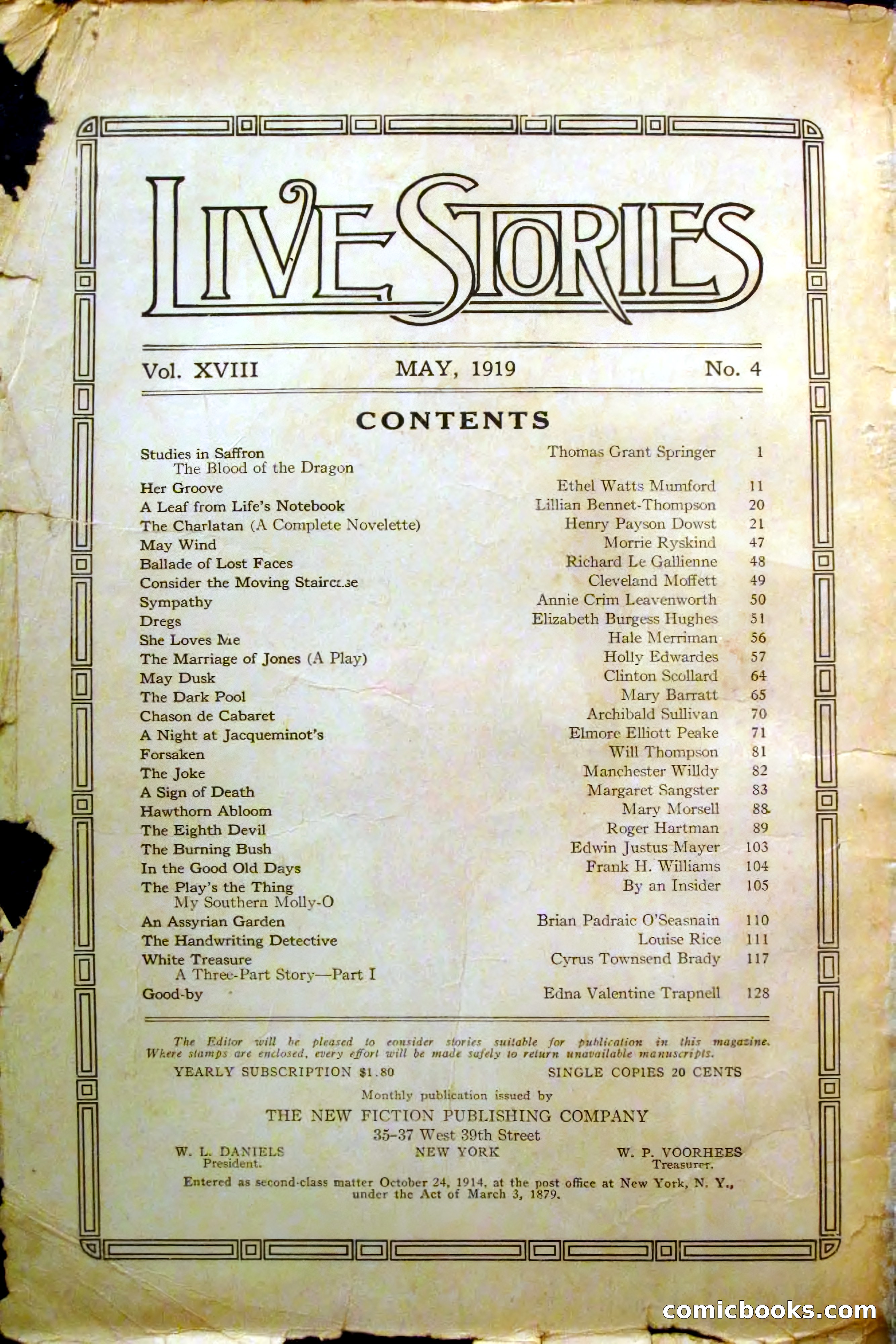 Live Stories, May 1919 — page 2 of 132