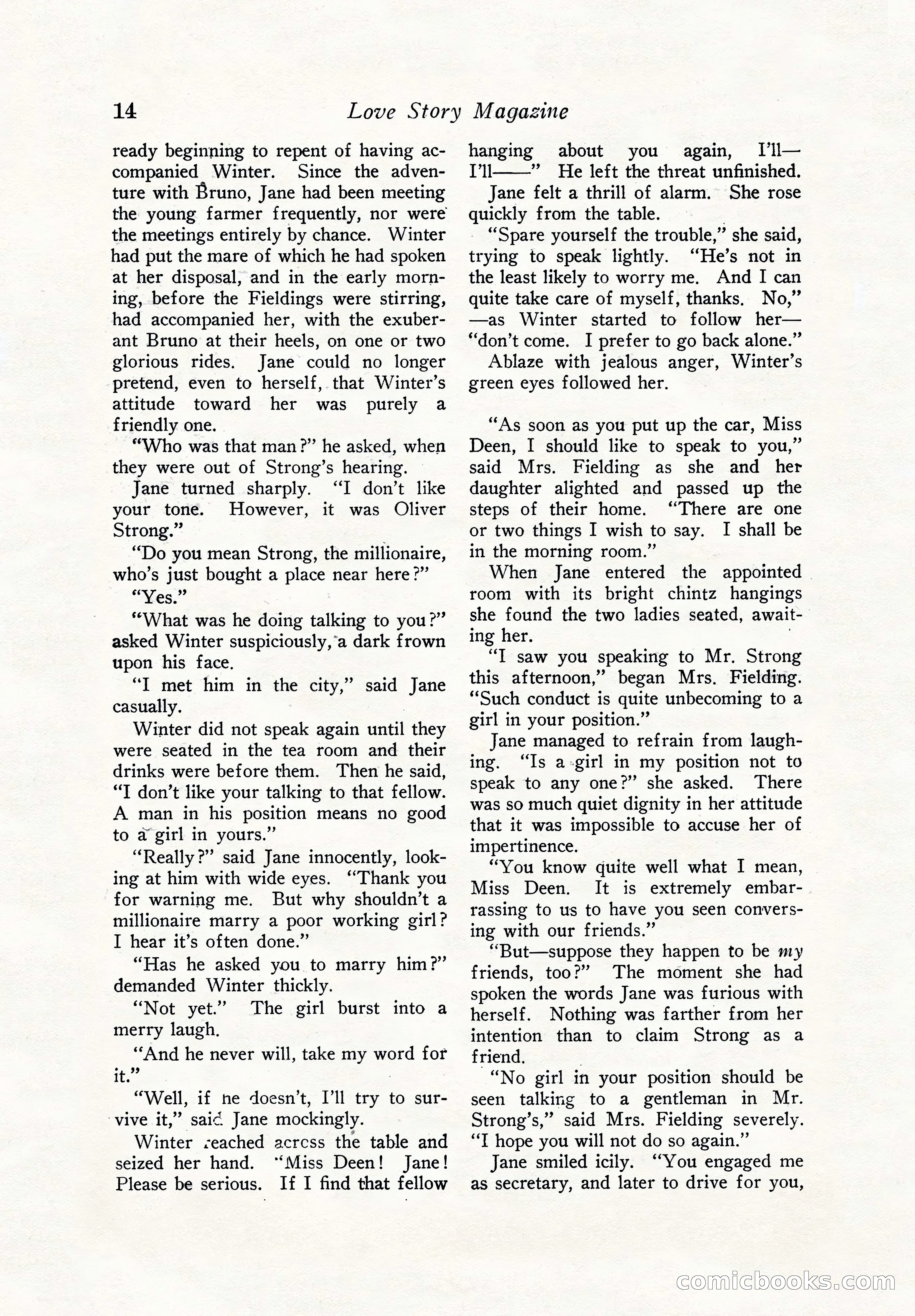 Illustrated Love Story Magazine — page 16 of 148