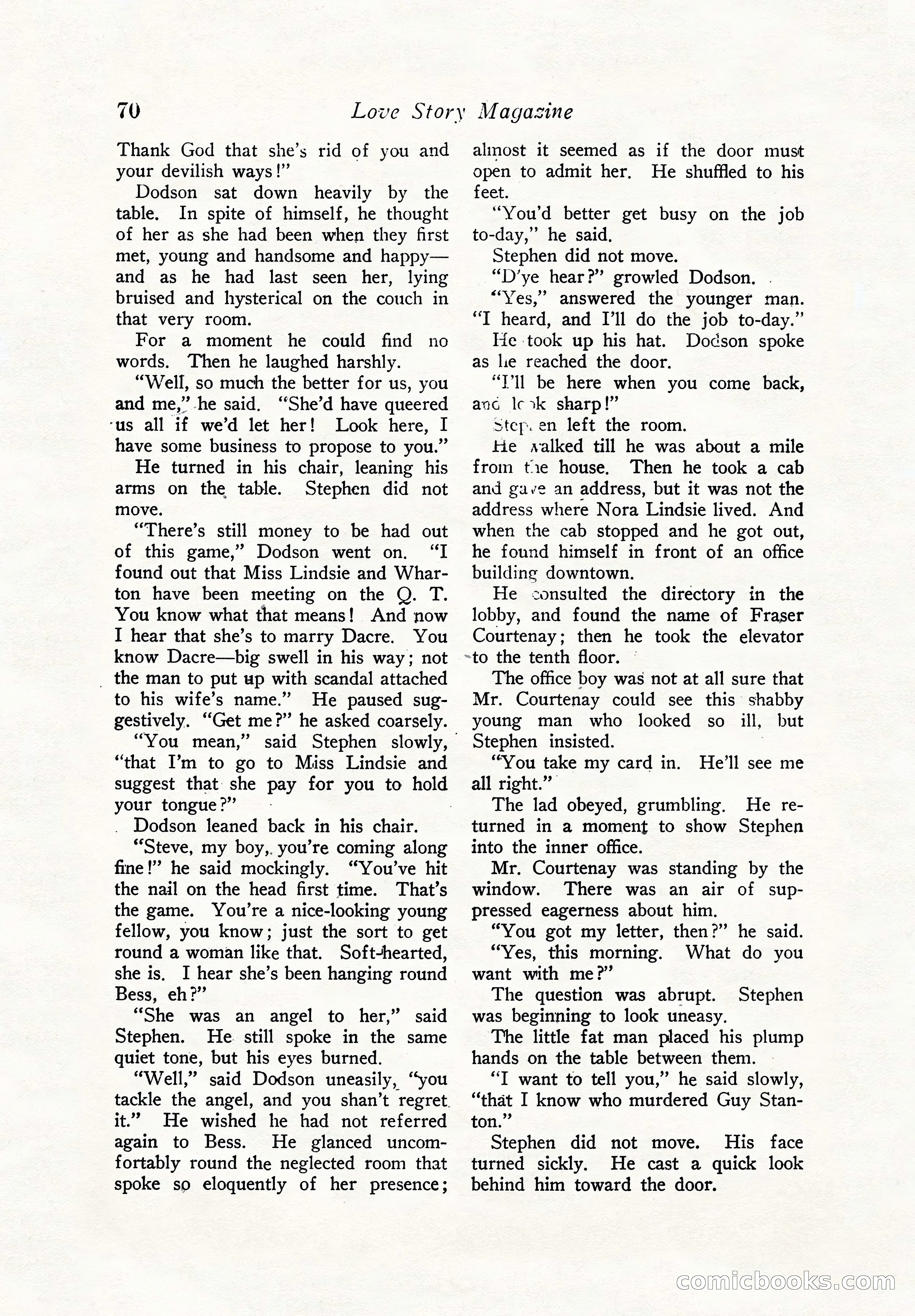 Illustrated Love Story Magazine — page 72 of 148