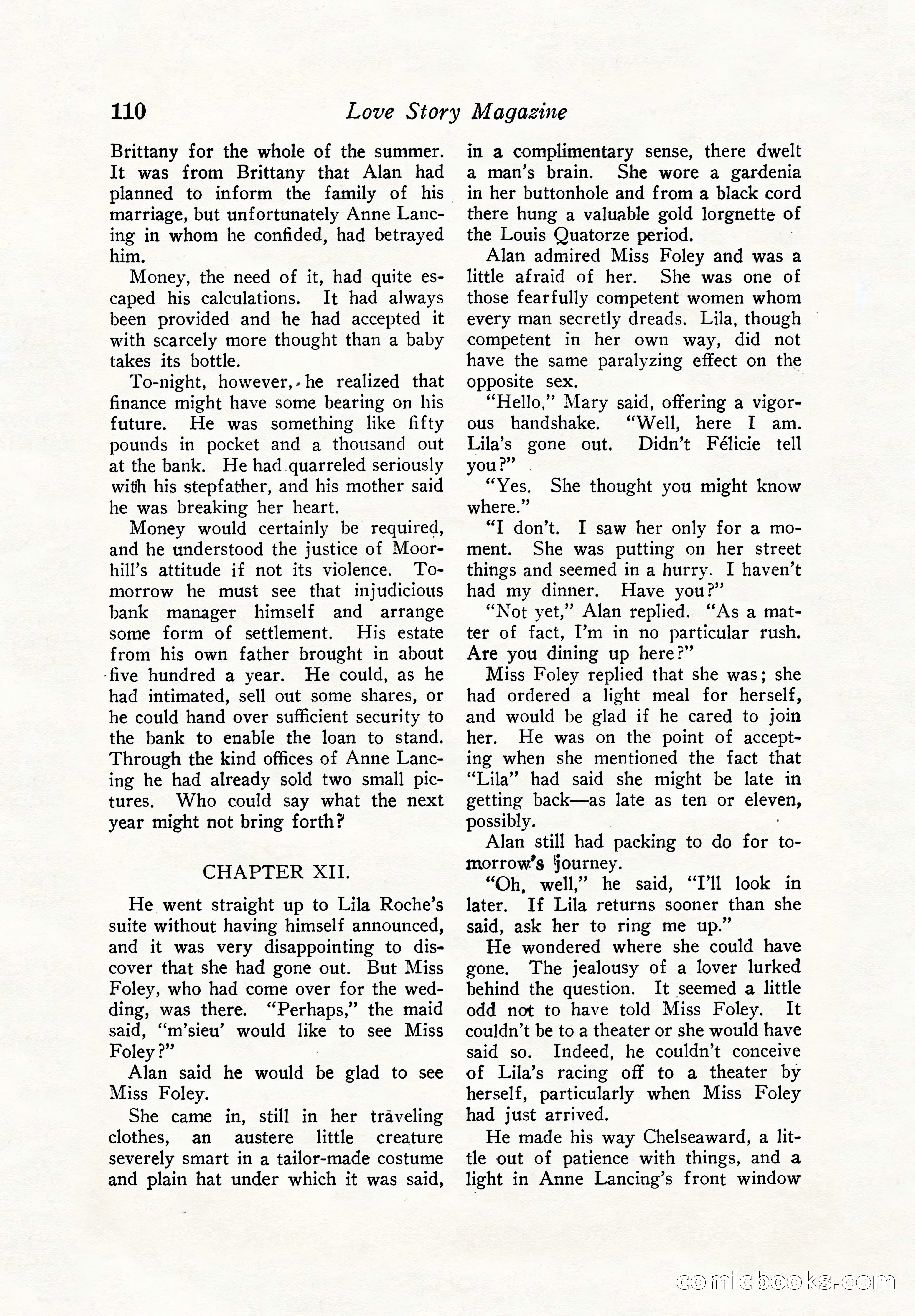 Illustrated Love Story Magazine — page 112 of 148
