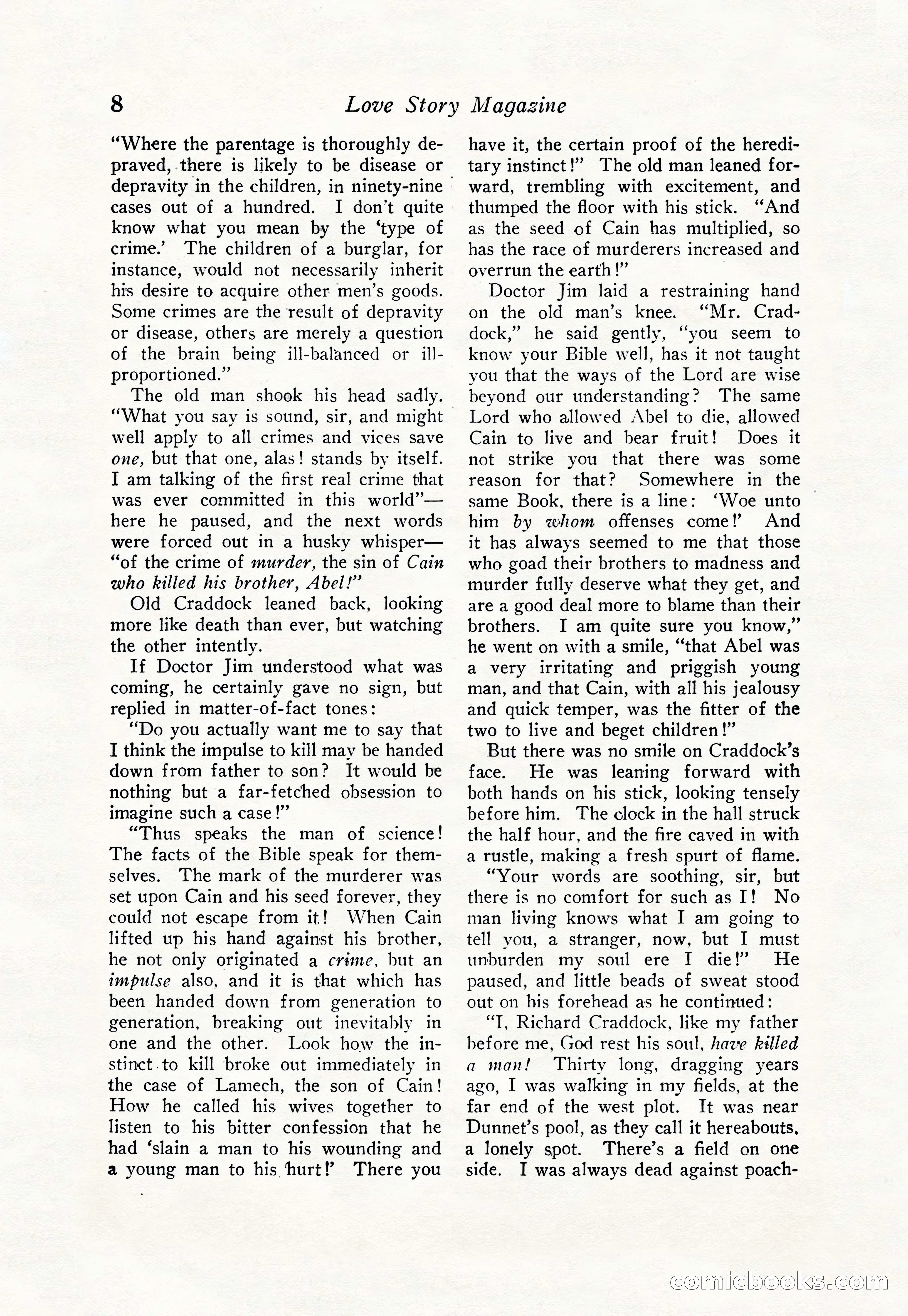 Love Story Magazine, June 23, 1923 — page 10 of 148