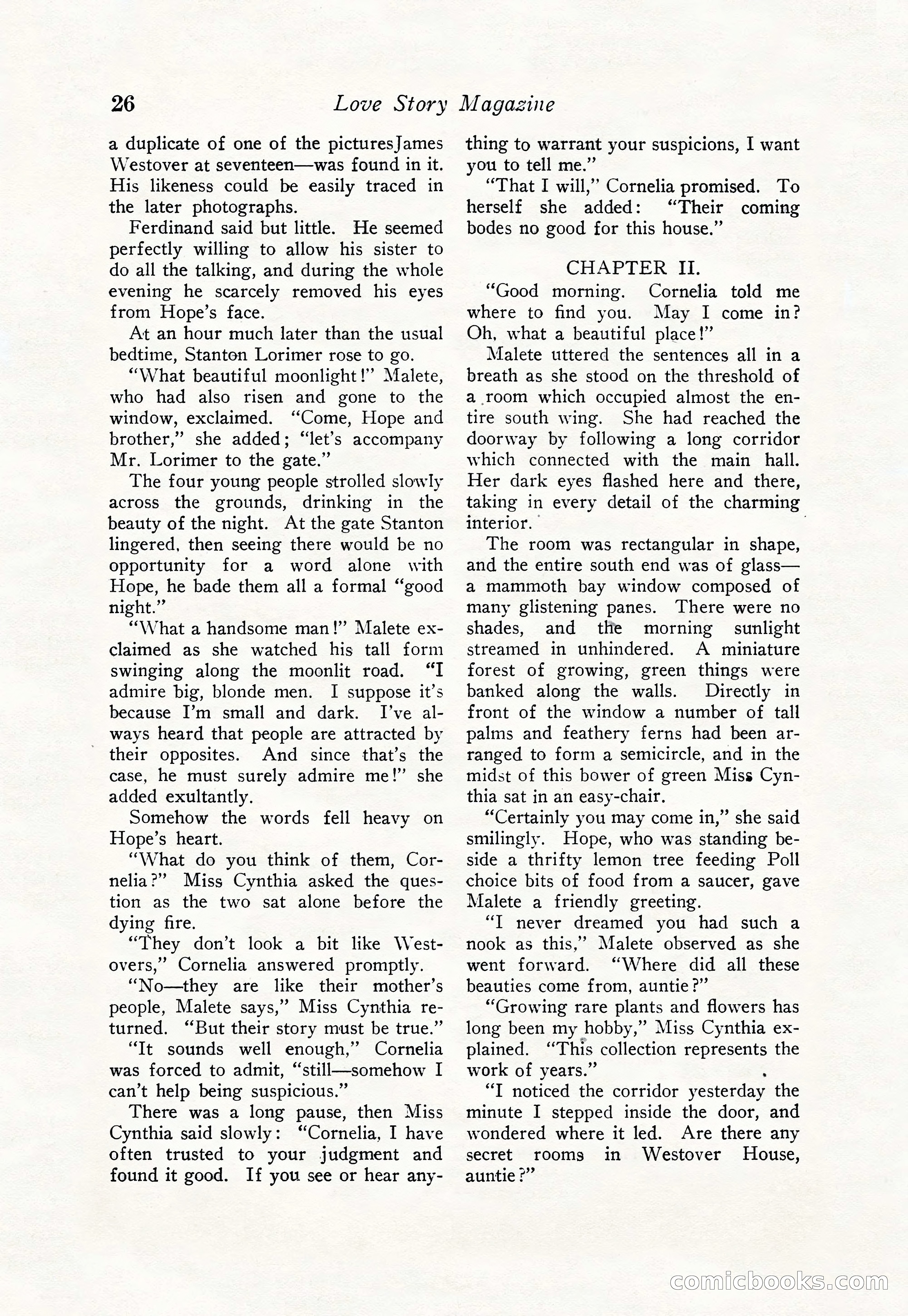 Love Story Magazine, June 23, 1923 — page 28 of 148