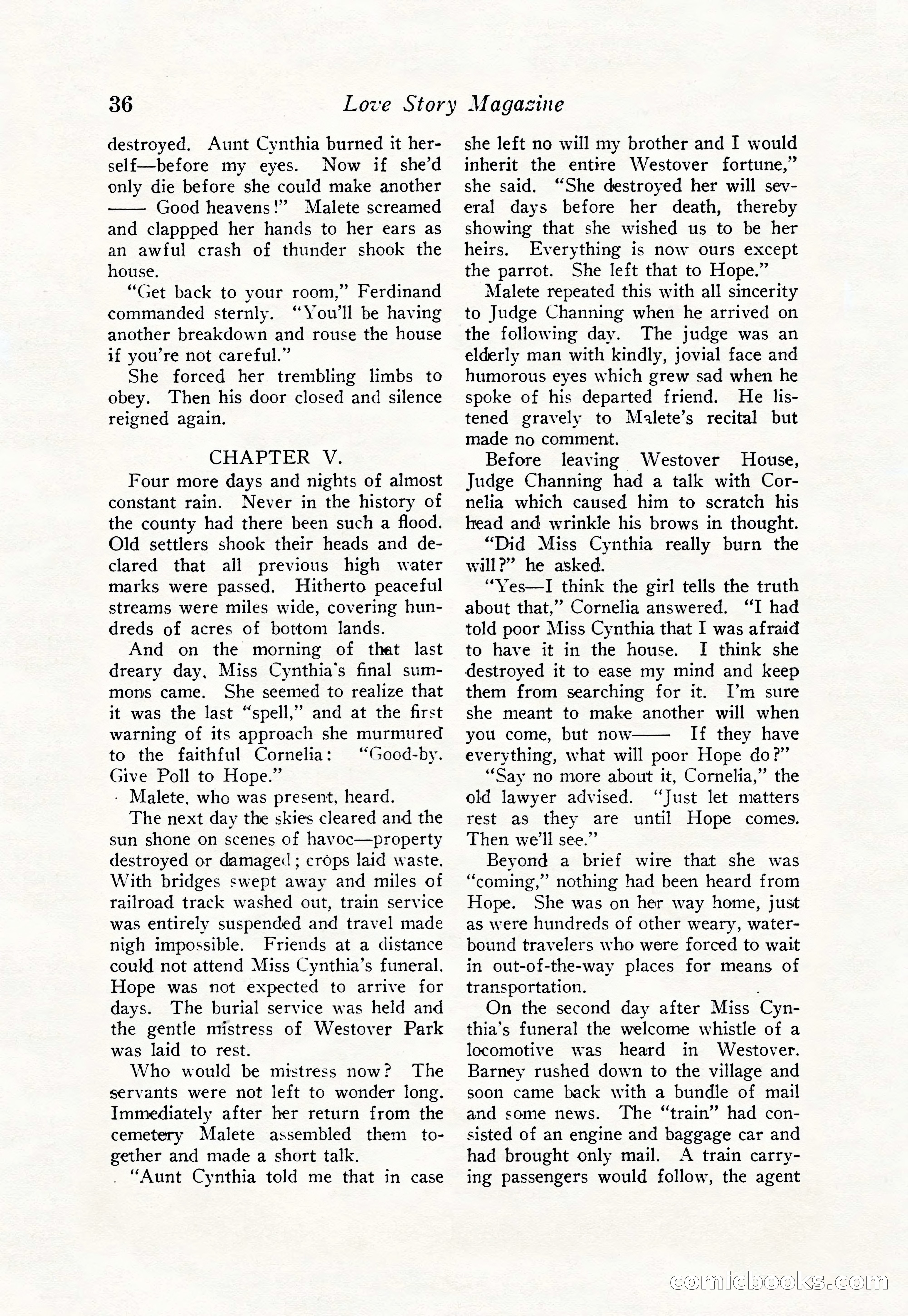 Love Story Magazine, June 23, 1923 — page 38 of 148