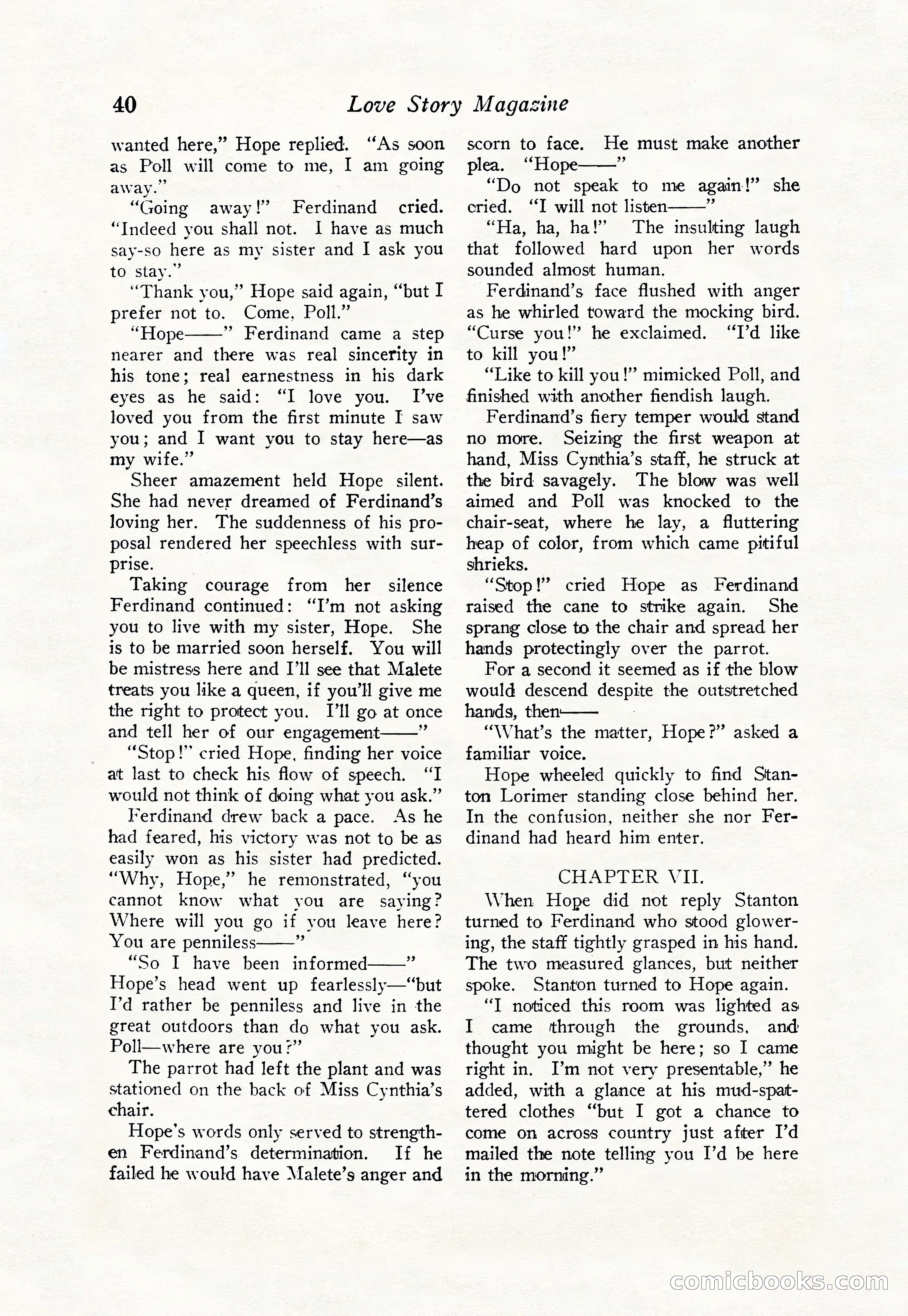 Love Story Magazine, June 23, 1923 — page 42 of 148