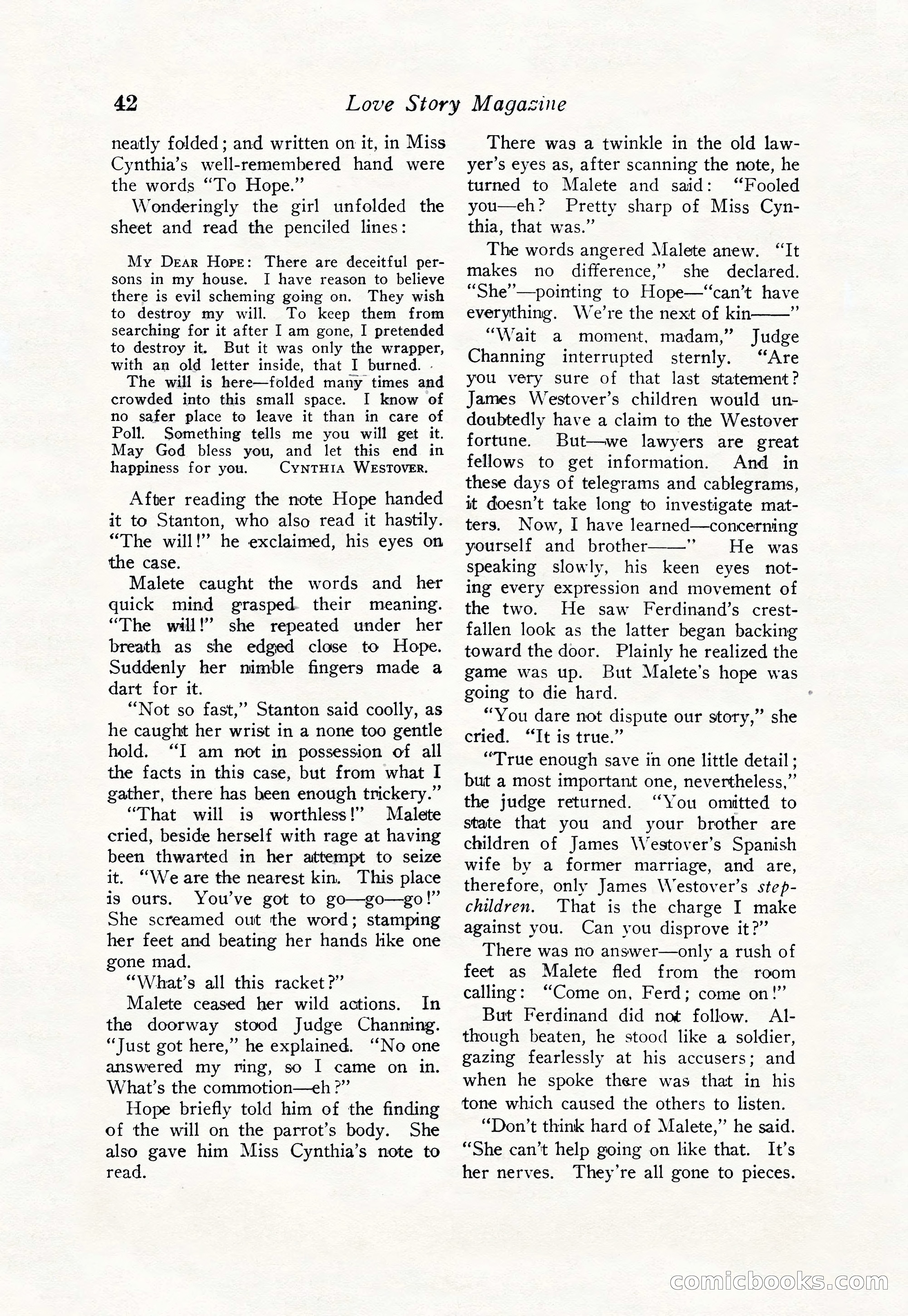 Love Story Magazine, June 23, 1923 — page 44 of 148