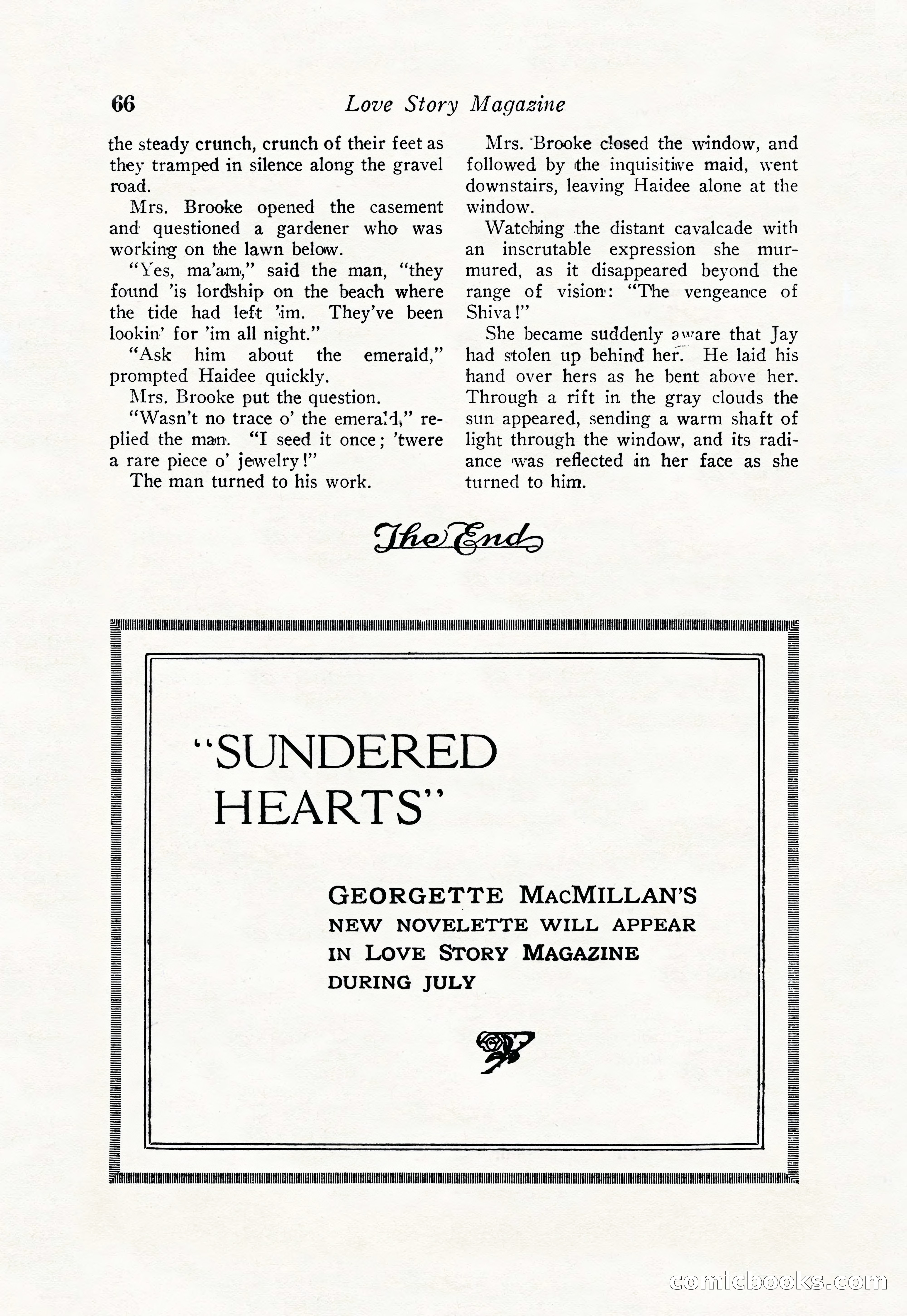 Love Story Magazine, June 23, 1923 — page 68 of 148