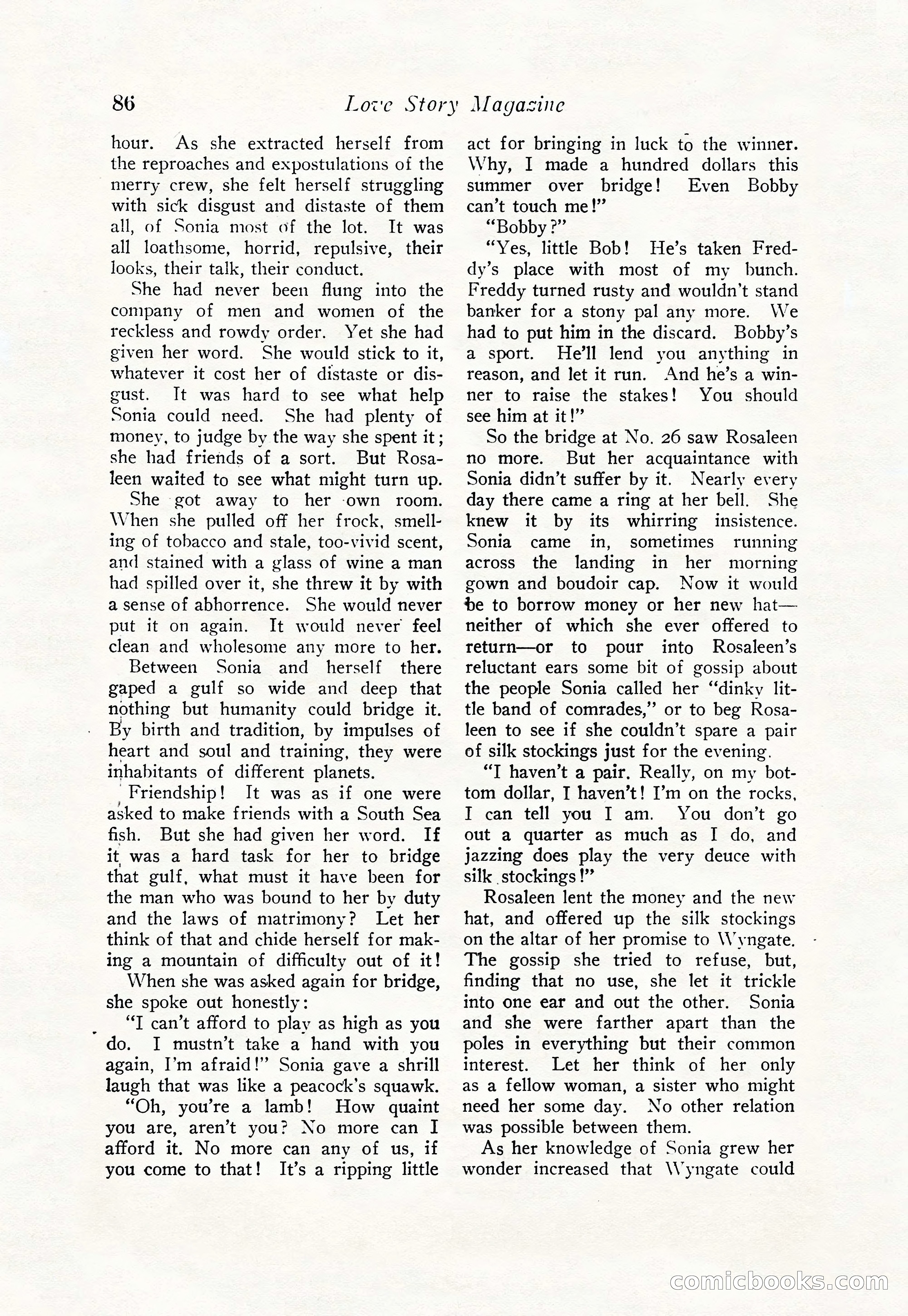 Love Story Magazine, June 23, 1923 — page 88 of 148