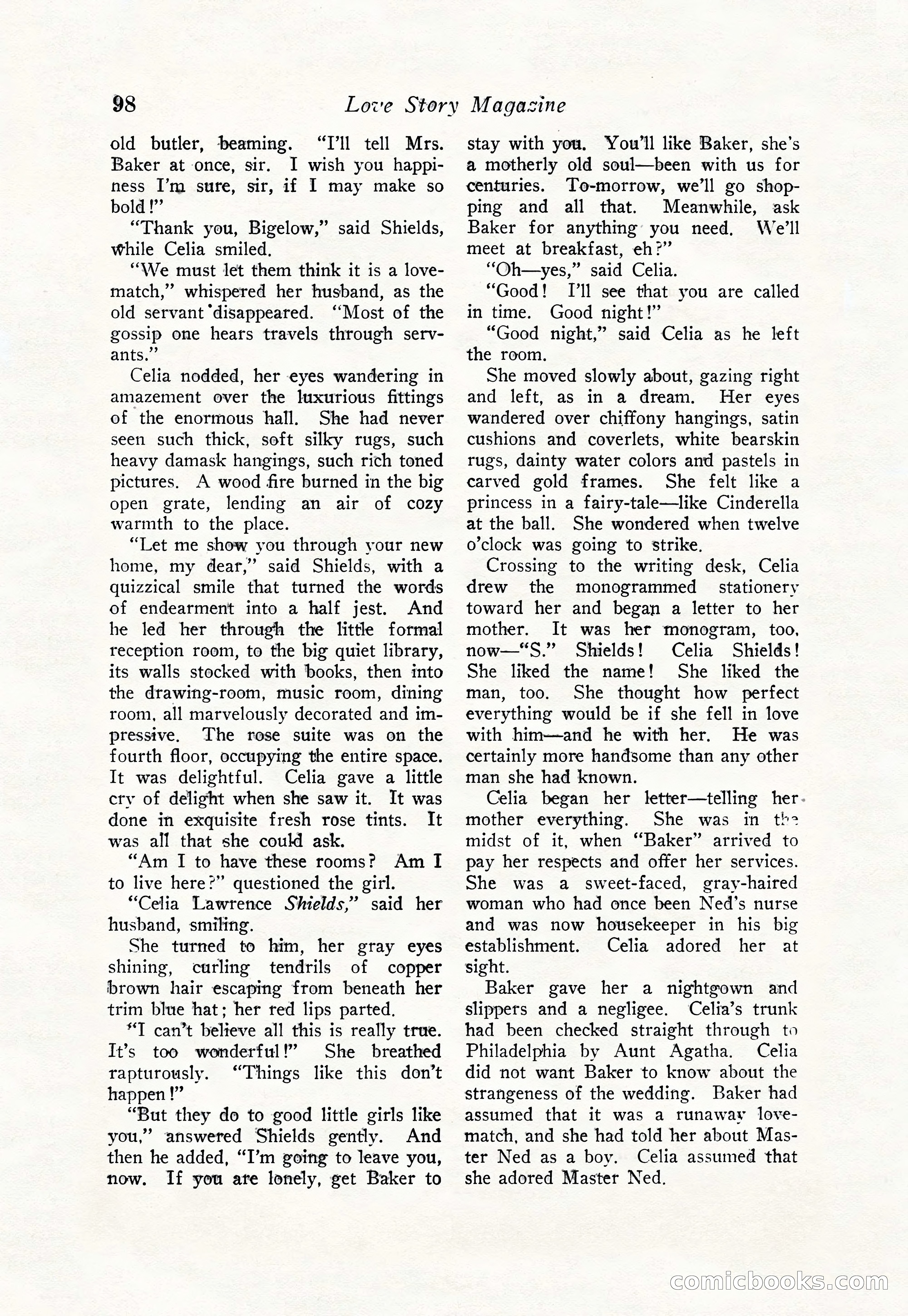 Love Story Magazine, June 23, 1923 — page 100 of 148