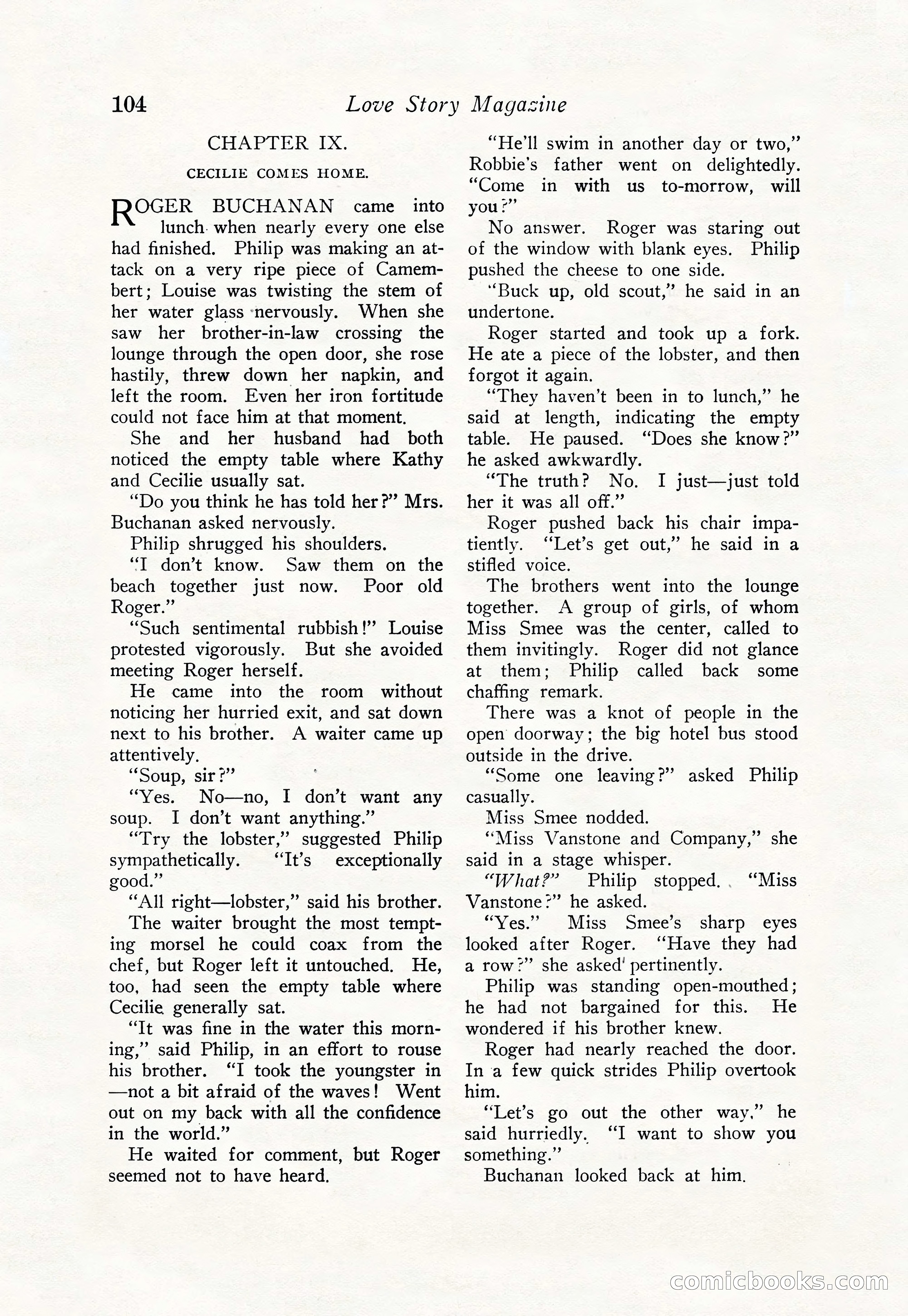 Love Story Magazine, June 23, 1923 — page 106 of 148