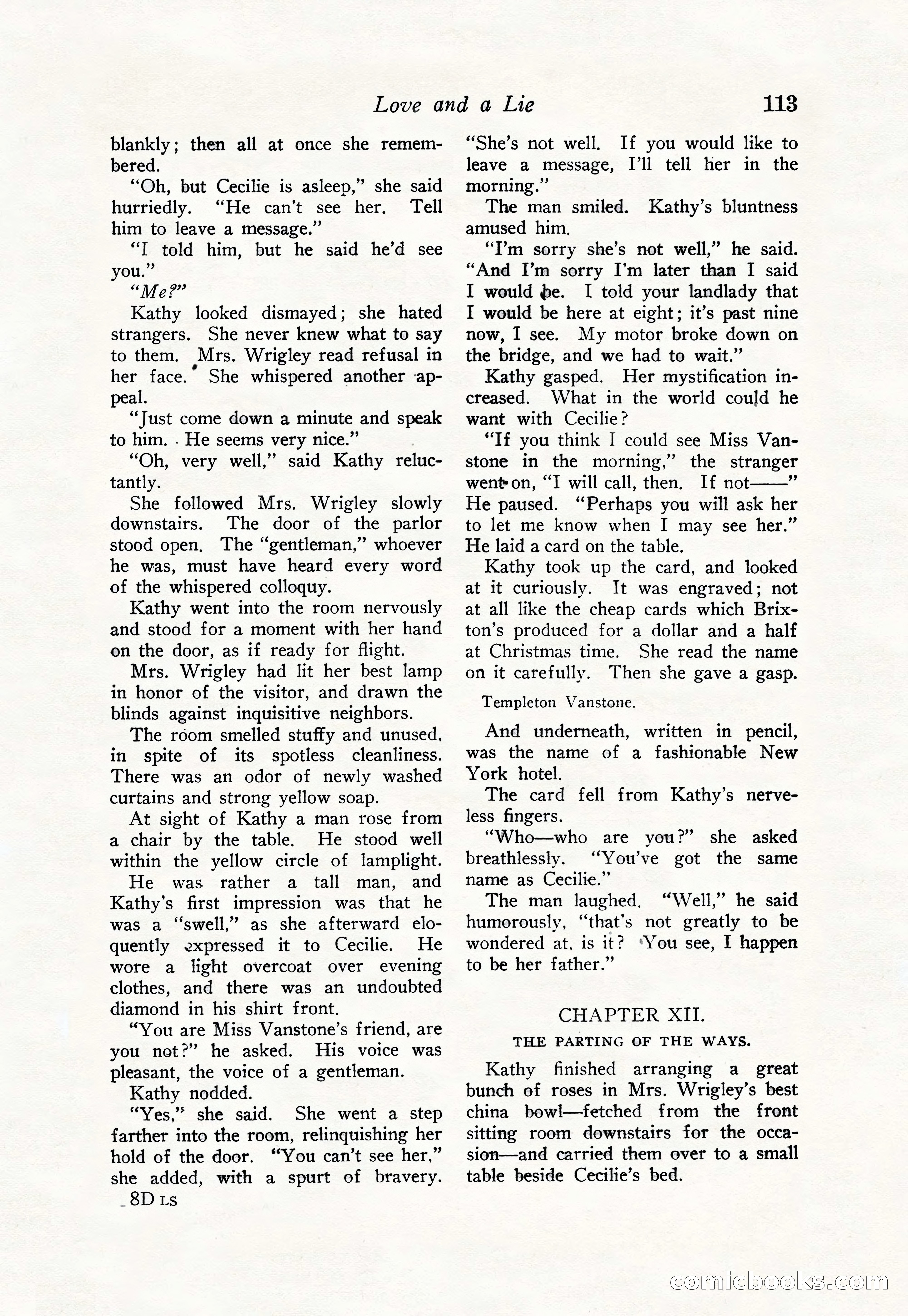 Love Story Magazine, June 23, 1923 — page 115 of 148