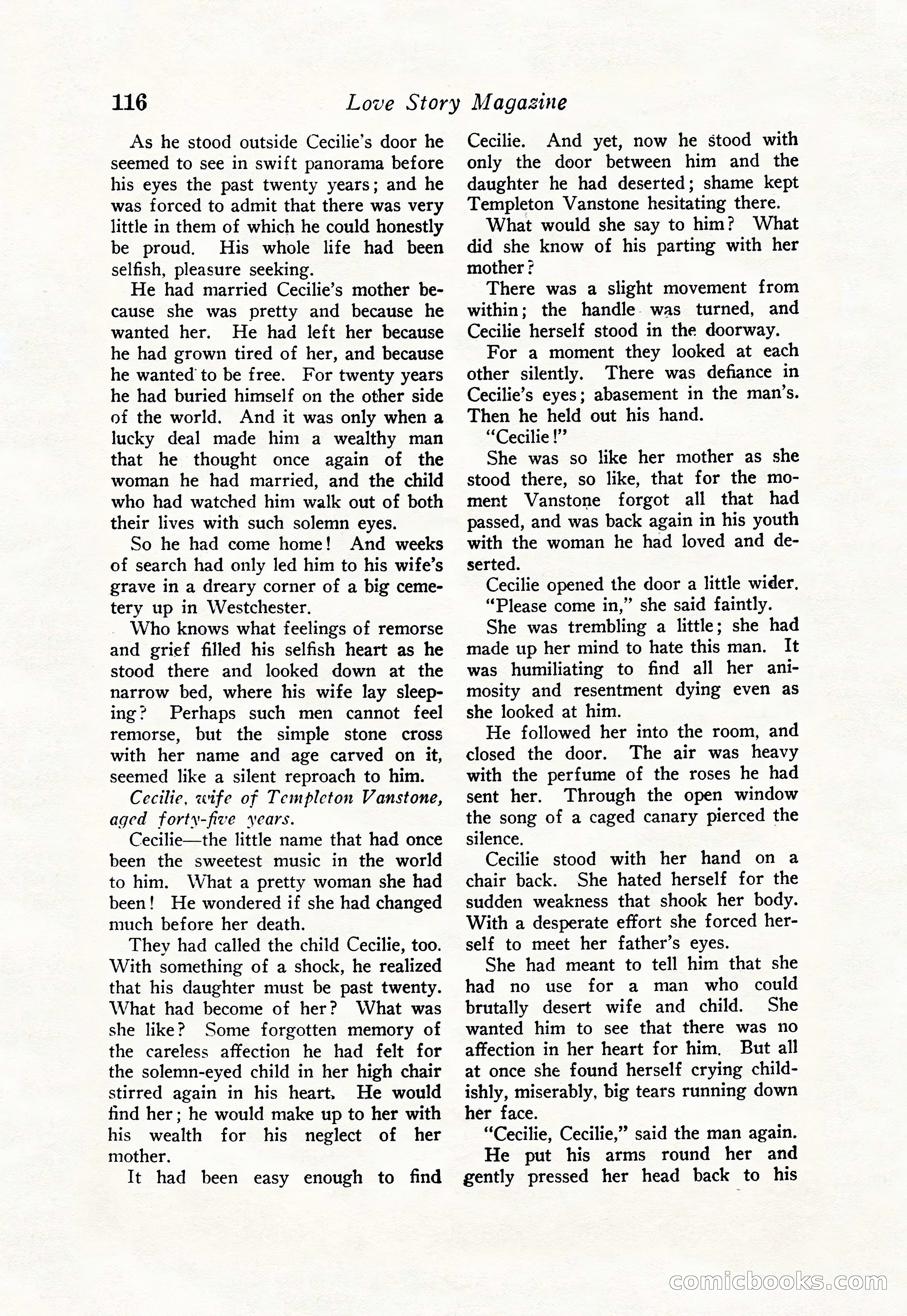 Love Story Magazine, June 23, 1923 — page 118 of 148