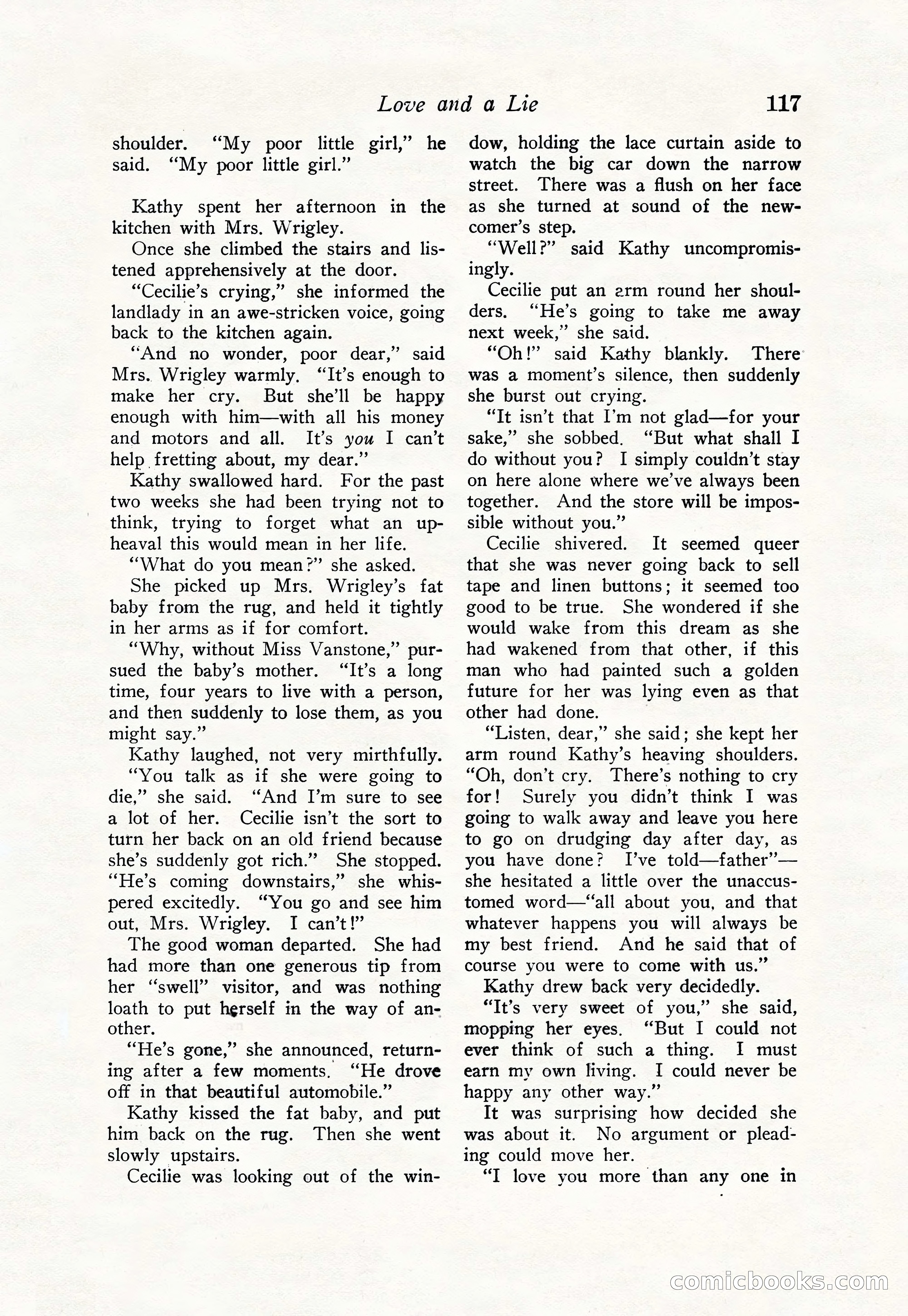Love Story Magazine, June 23, 1923 — page 119 of 148