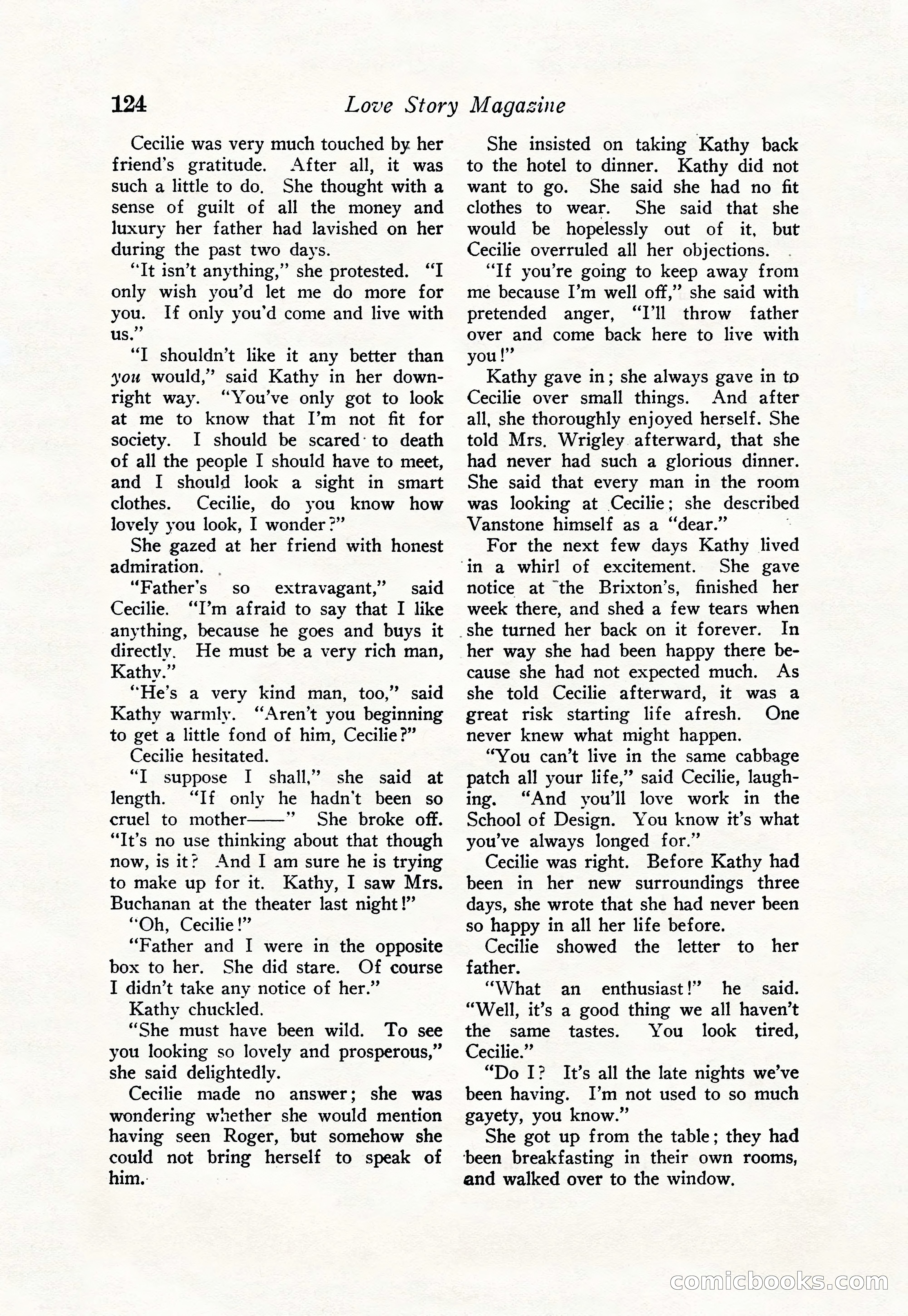 Love Story Magazine, June 23, 1923 — page 126 of 148