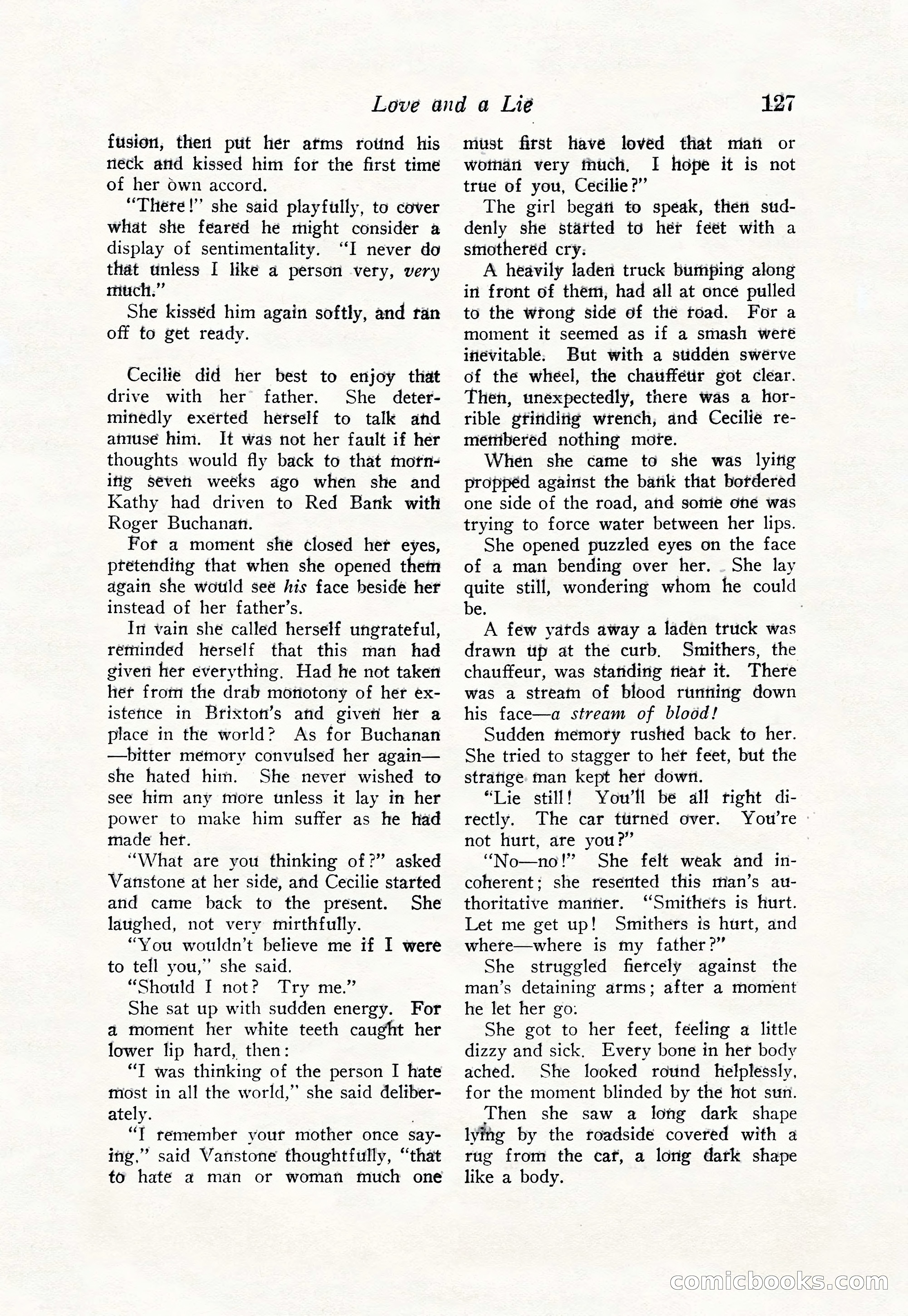 Love Story Magazine, June 23, 1923 — page 129 of 148