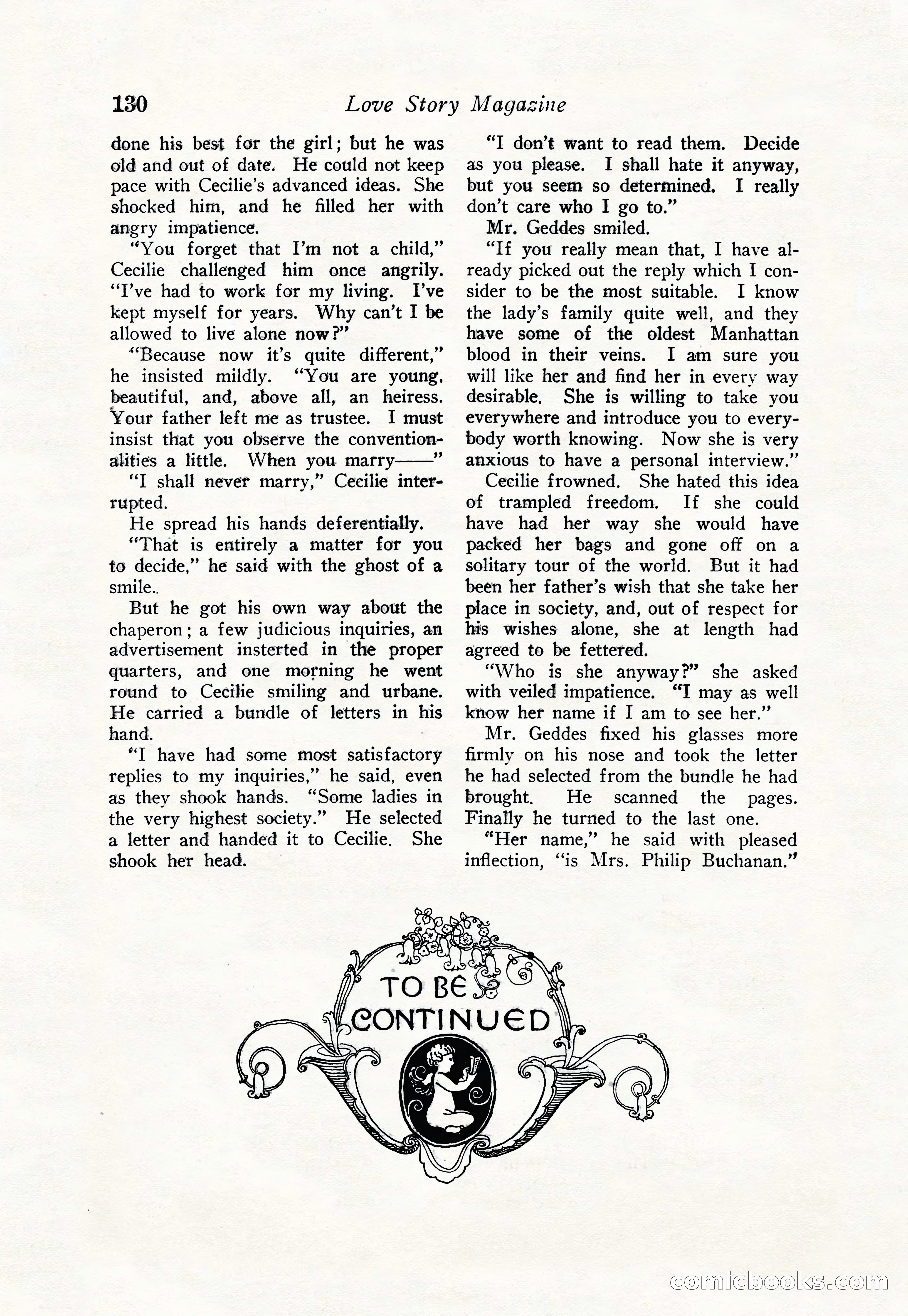 Love Story Magazine, June 23, 1923 — page 132 of 148
