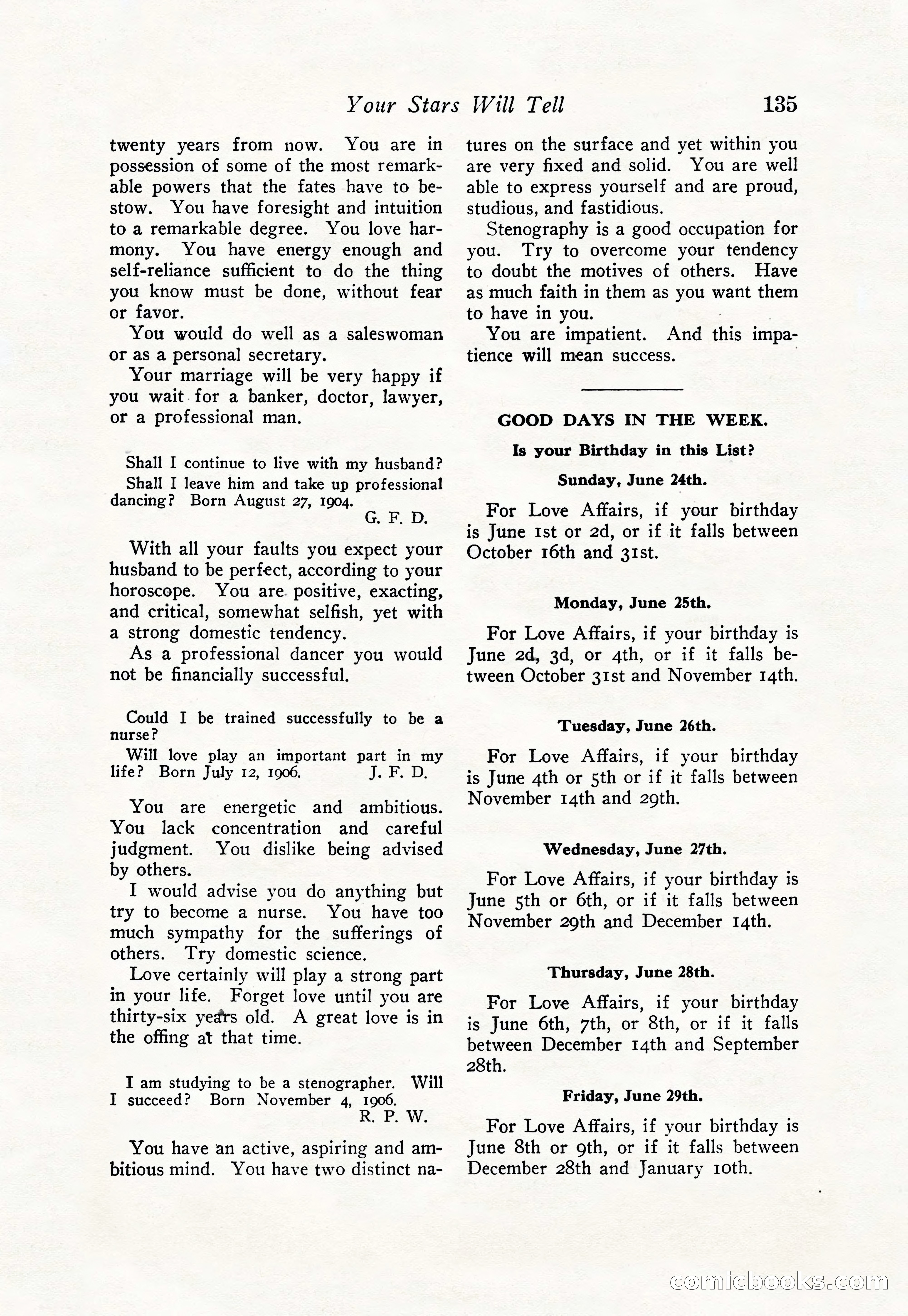 Love Story Magazine, June 23, 1923 — page 137 of 148