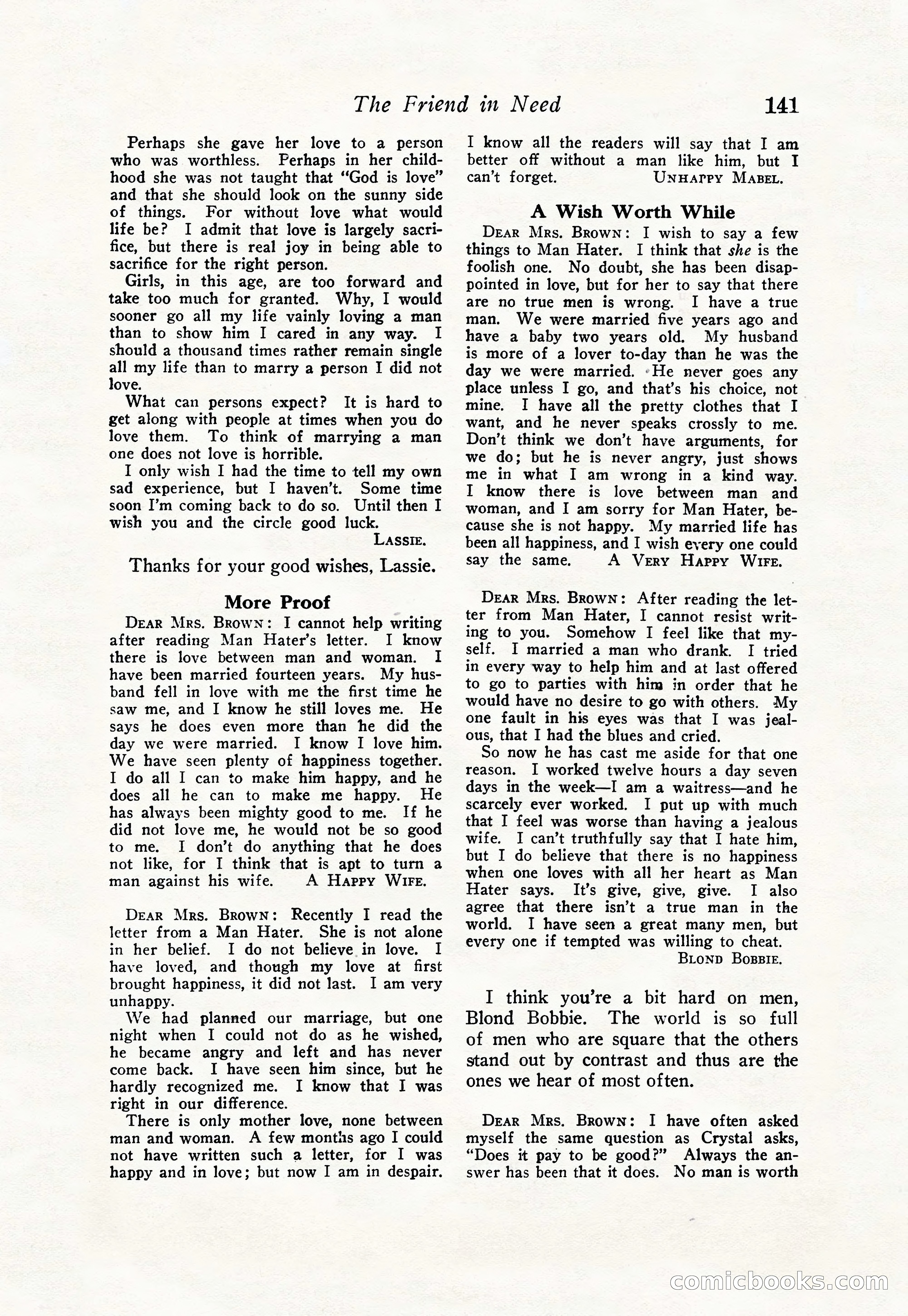 Love Story Magazine, June 23, 1923 — page 143 of 148