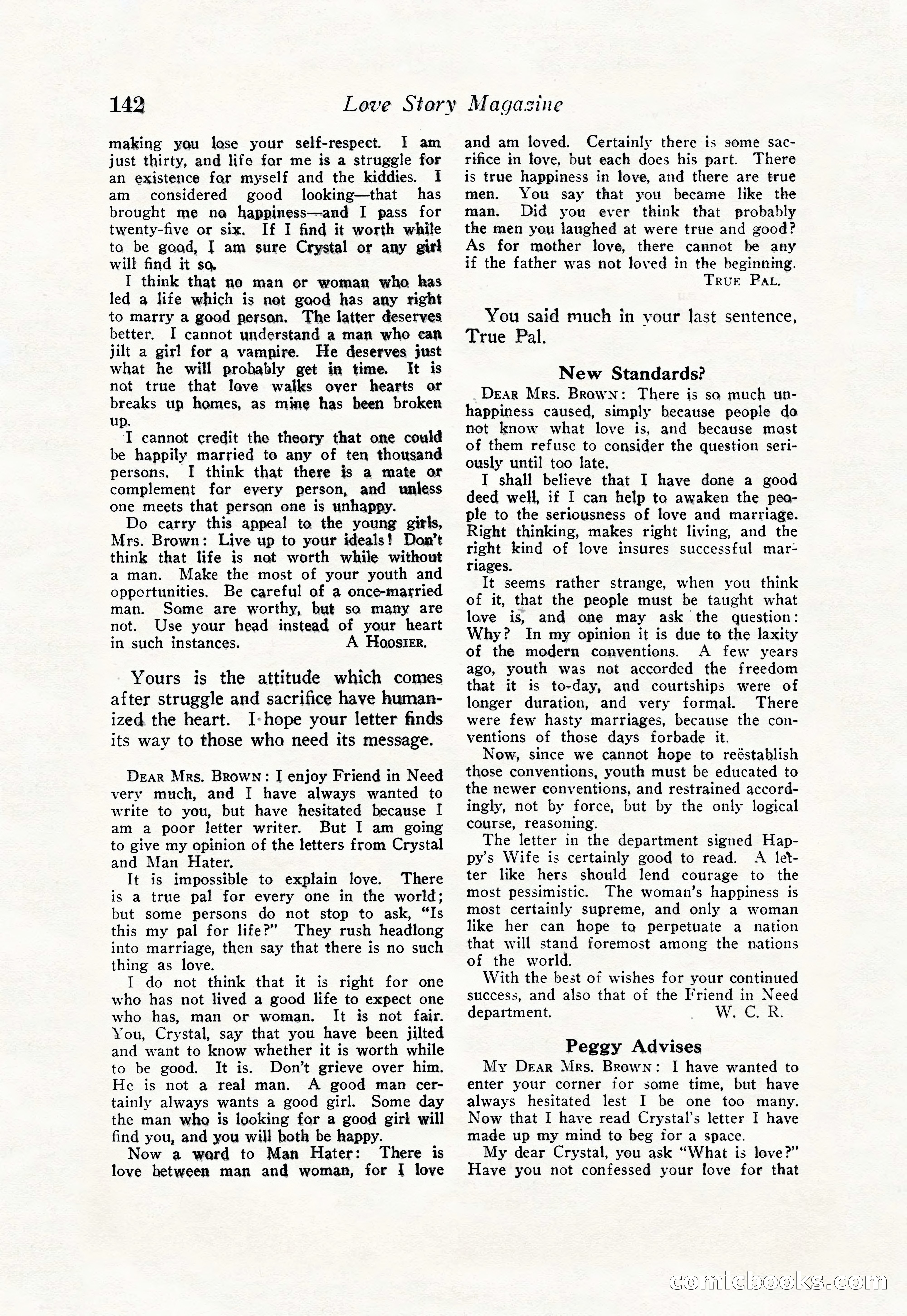 Love Story Magazine, June 23, 1923 — page 144 of 148