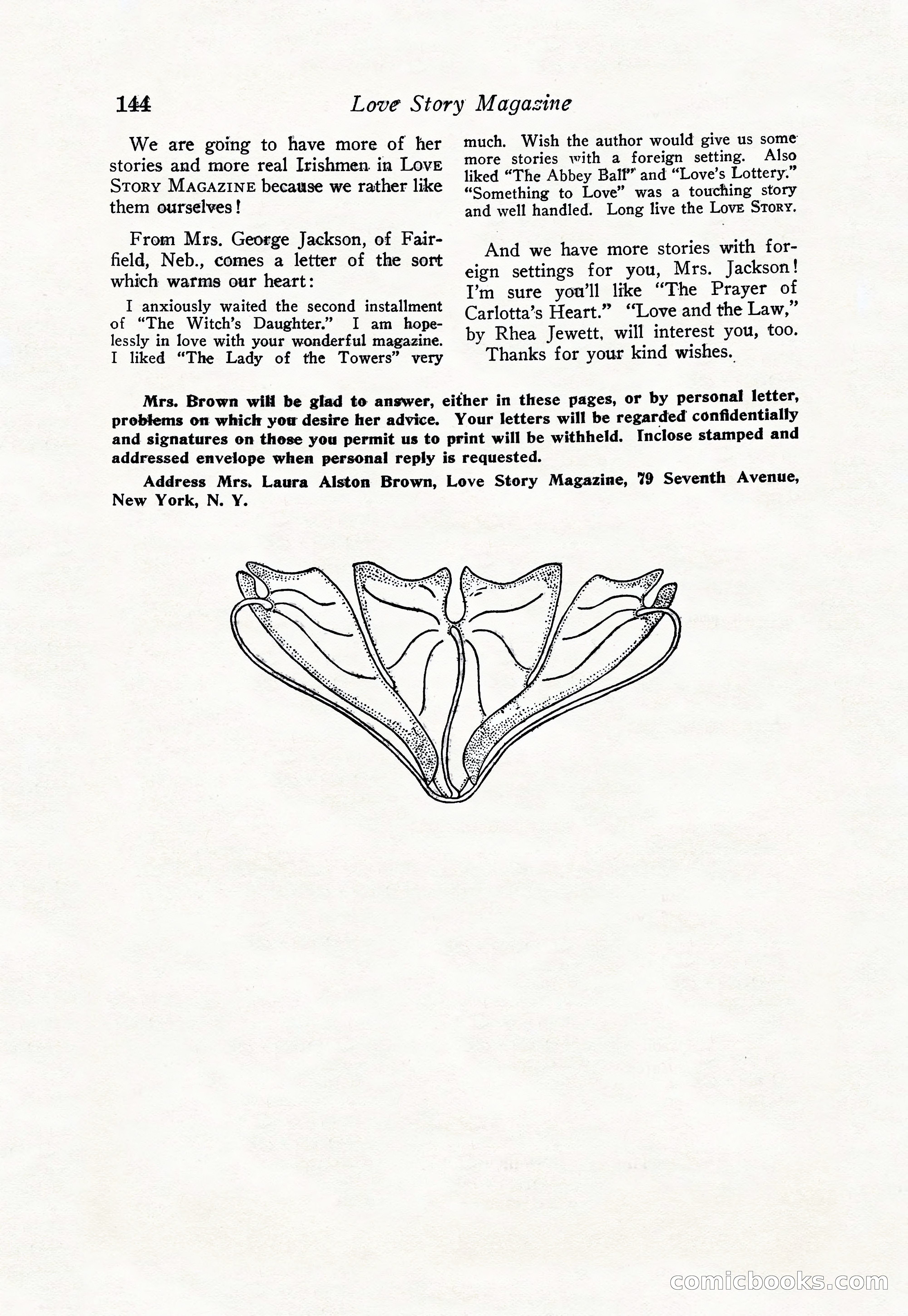 Love Story Magazine, June 23, 1923 — page 146 of 148
