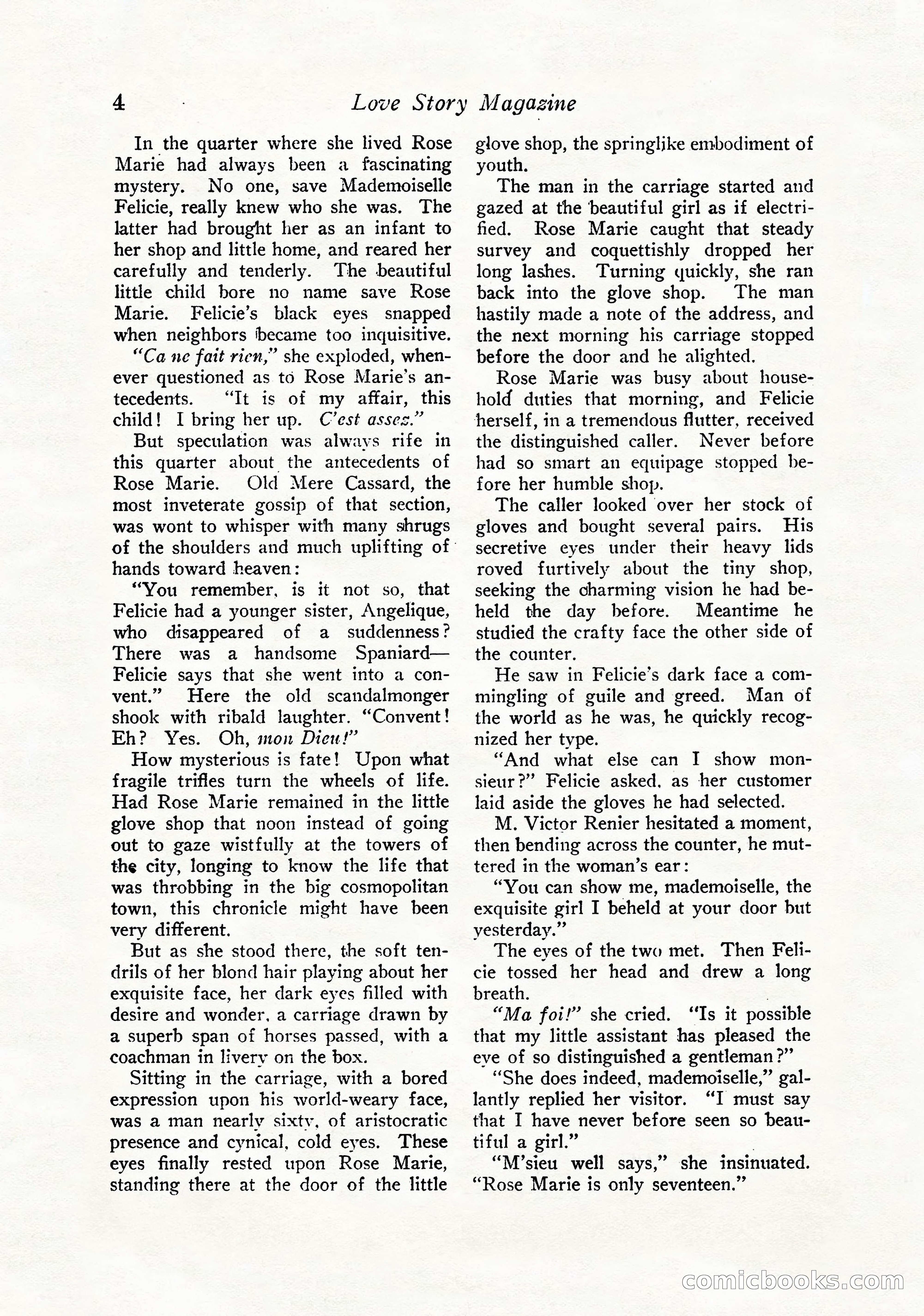 Love Story Magazine, September 12, 1925 — page 6 of 148