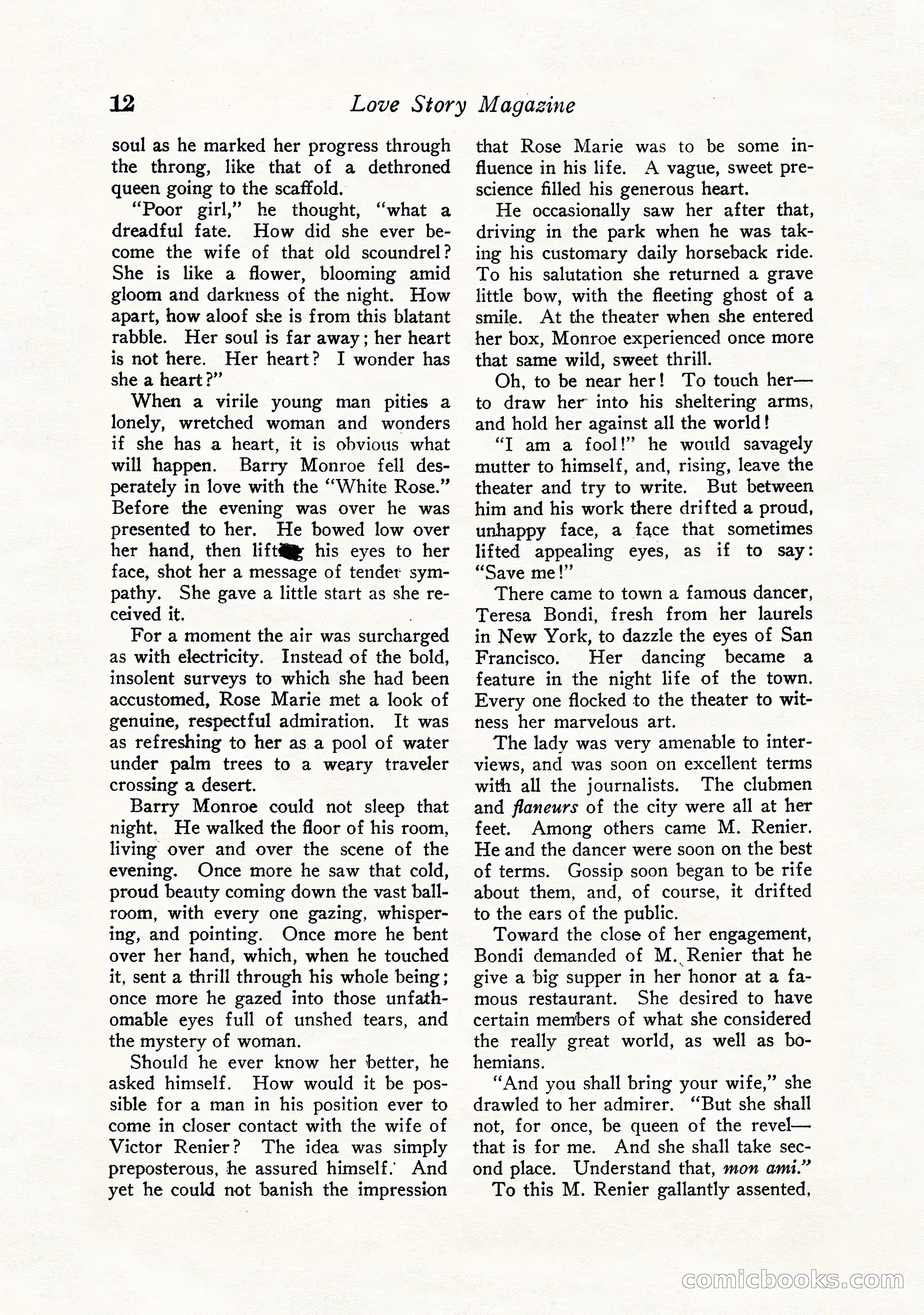 Love Story Magazine, September 12, 1925 — page 14 of 148