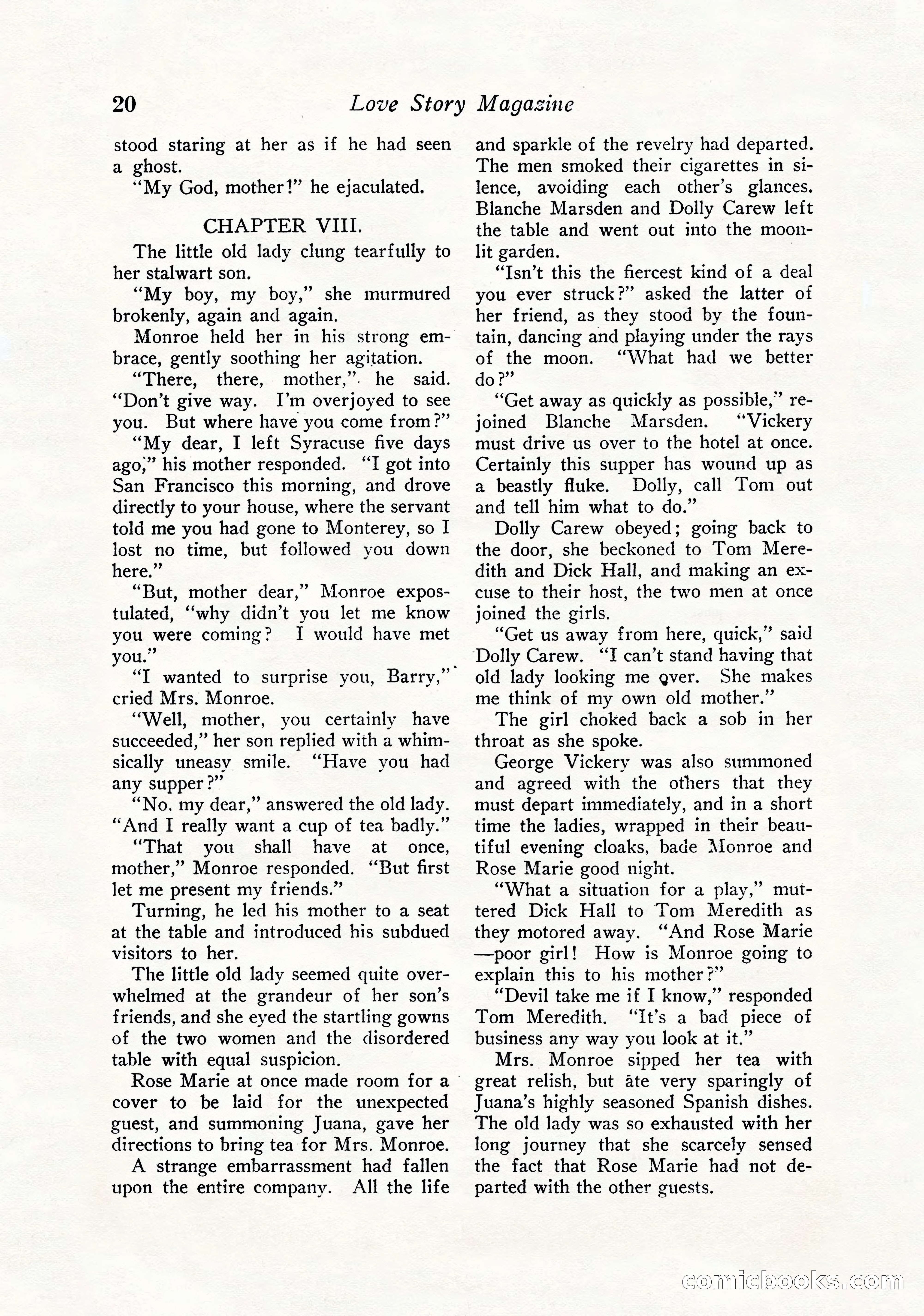 Love Story Magazine, September 12, 1925 — page 22 of 148