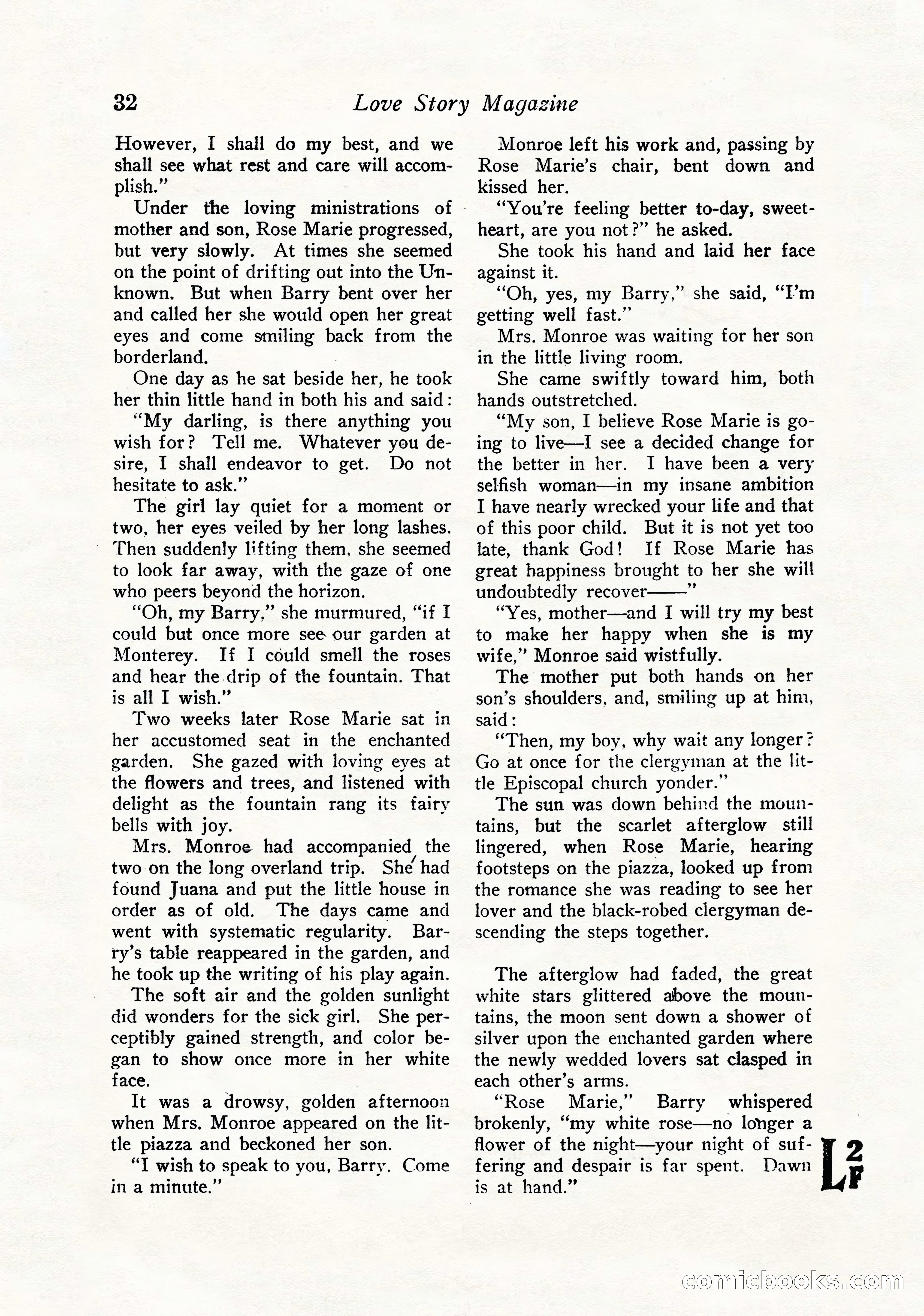 Love Story Magazine, September 12, 1925 — page 34 of 148