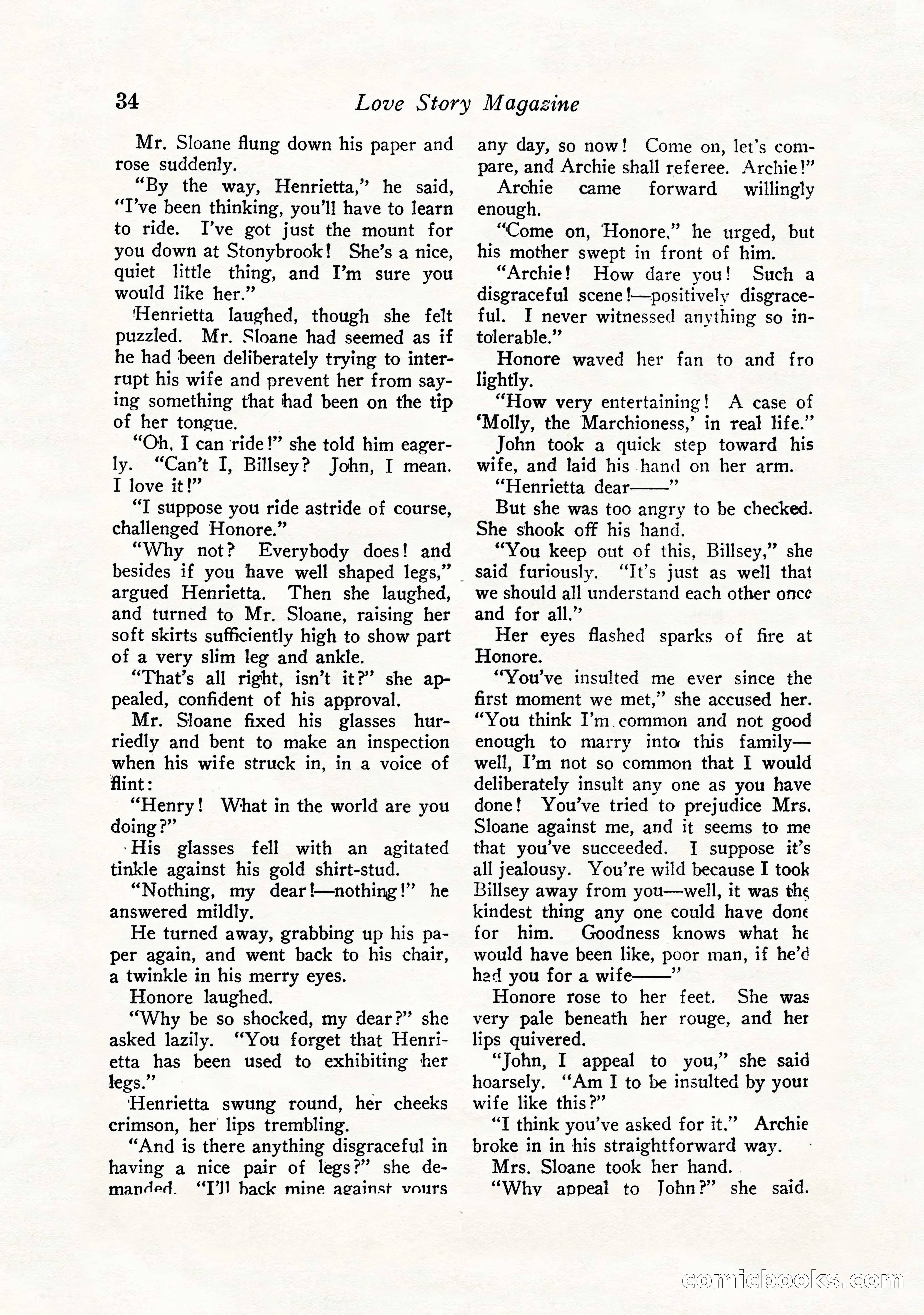 Love Story Magazine, September 12, 1925 — page 36 of 148