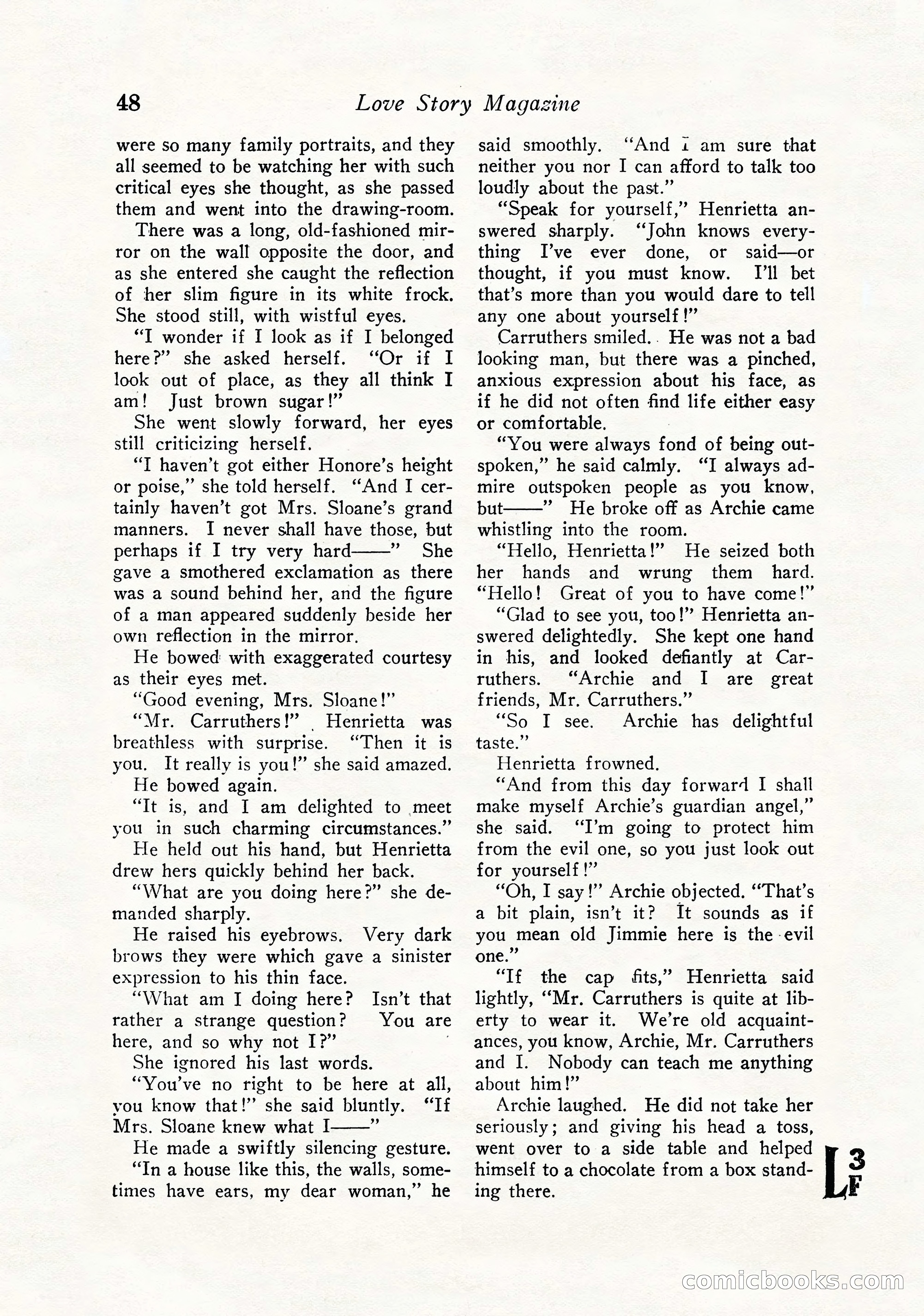 Love Story Magazine, September 12, 1925 — page 50 of 148