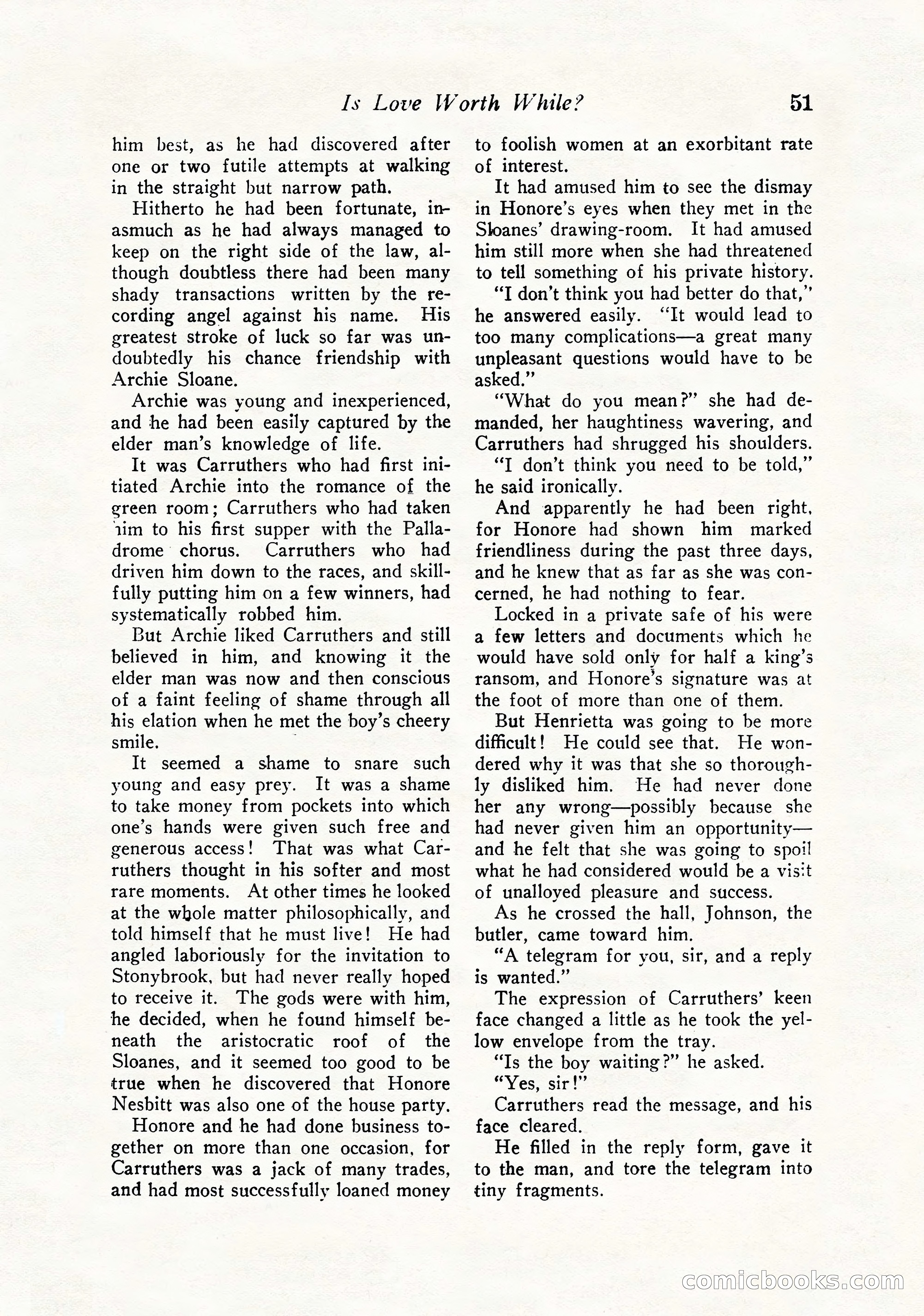 Love Story Magazine, September 12, 1925 — page 53 of 148