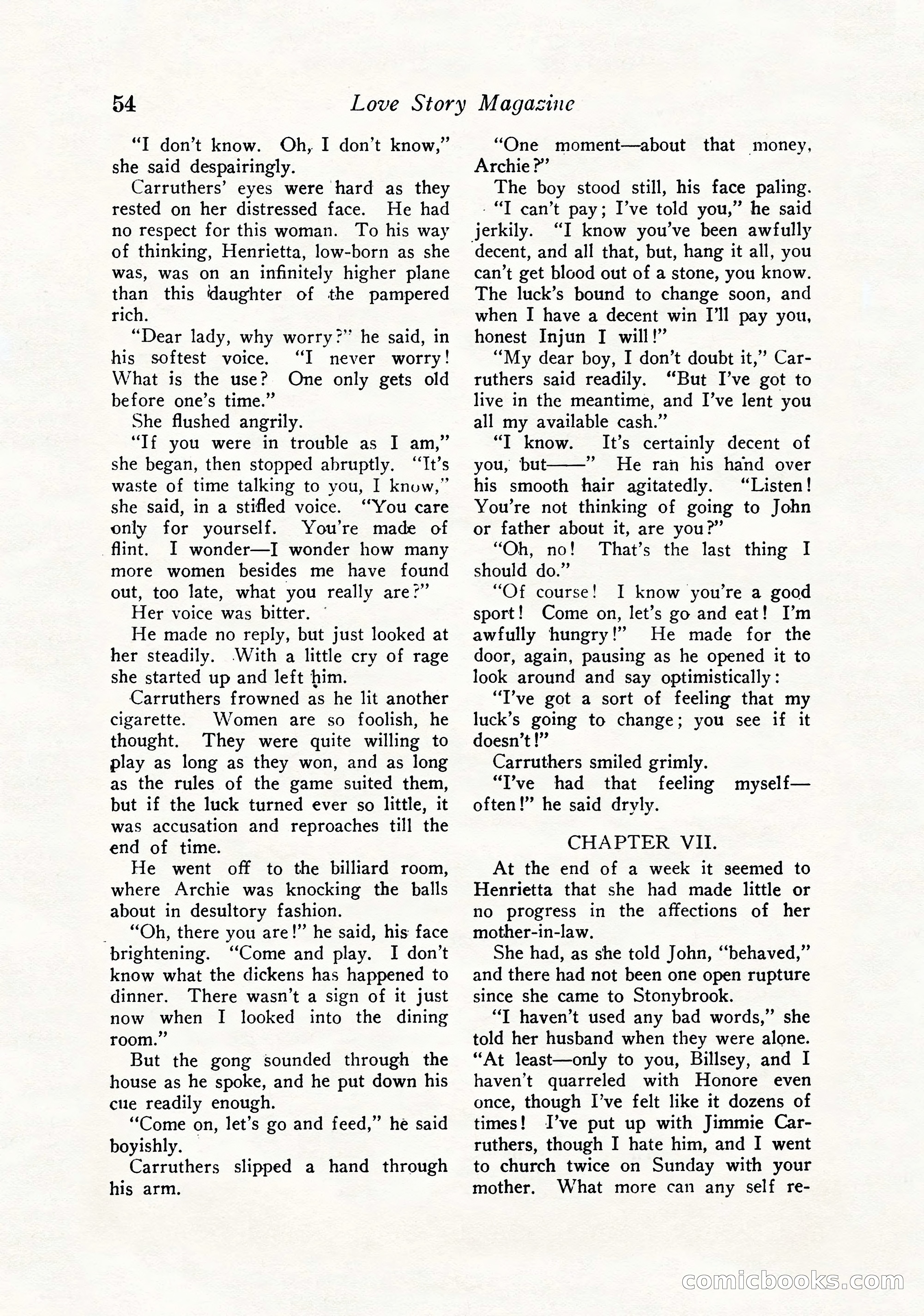 Love Story Magazine, September 12, 1925 — page 56 of 148