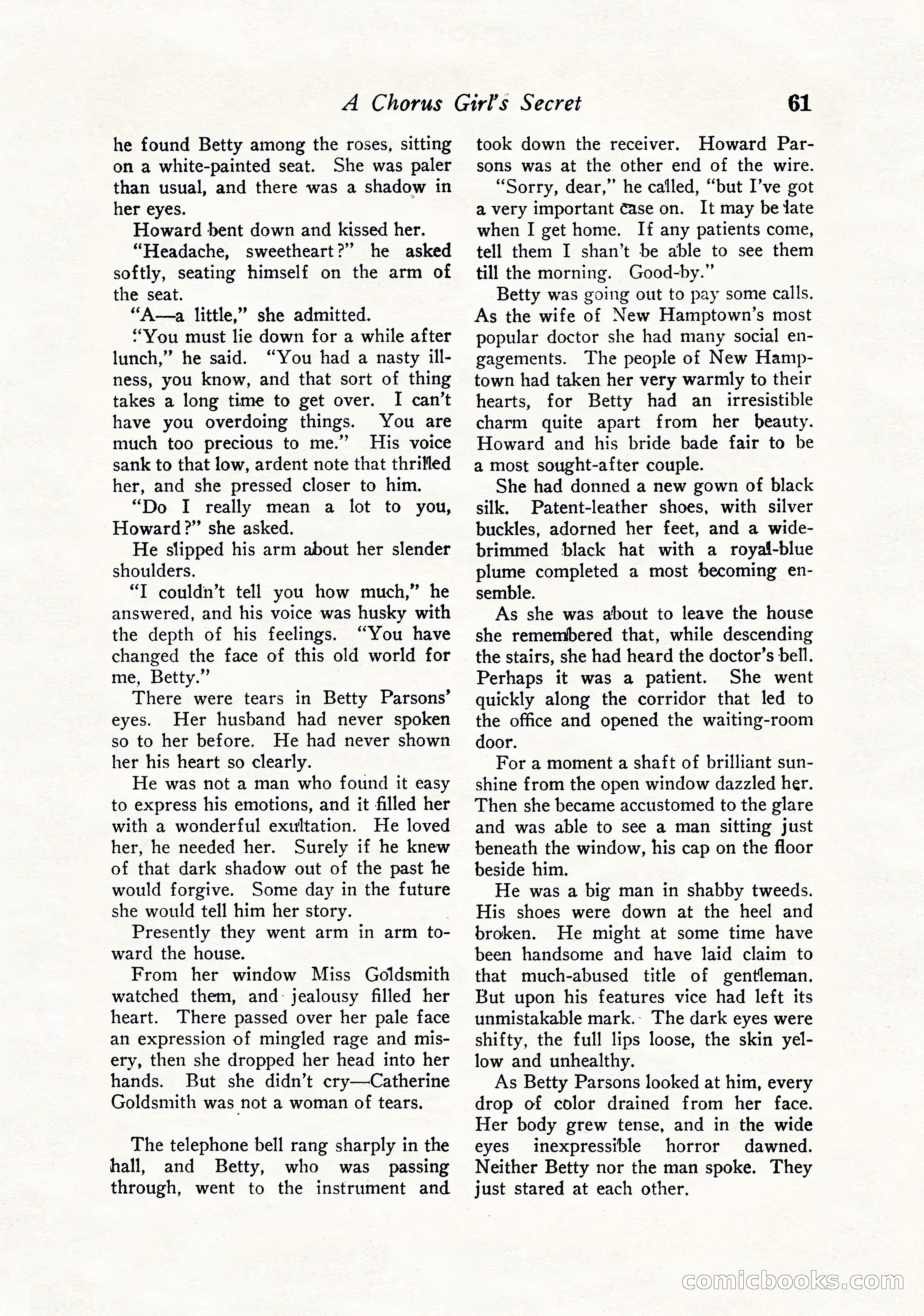 Love Story Magazine, September 12, 1925 — page 63 of 148