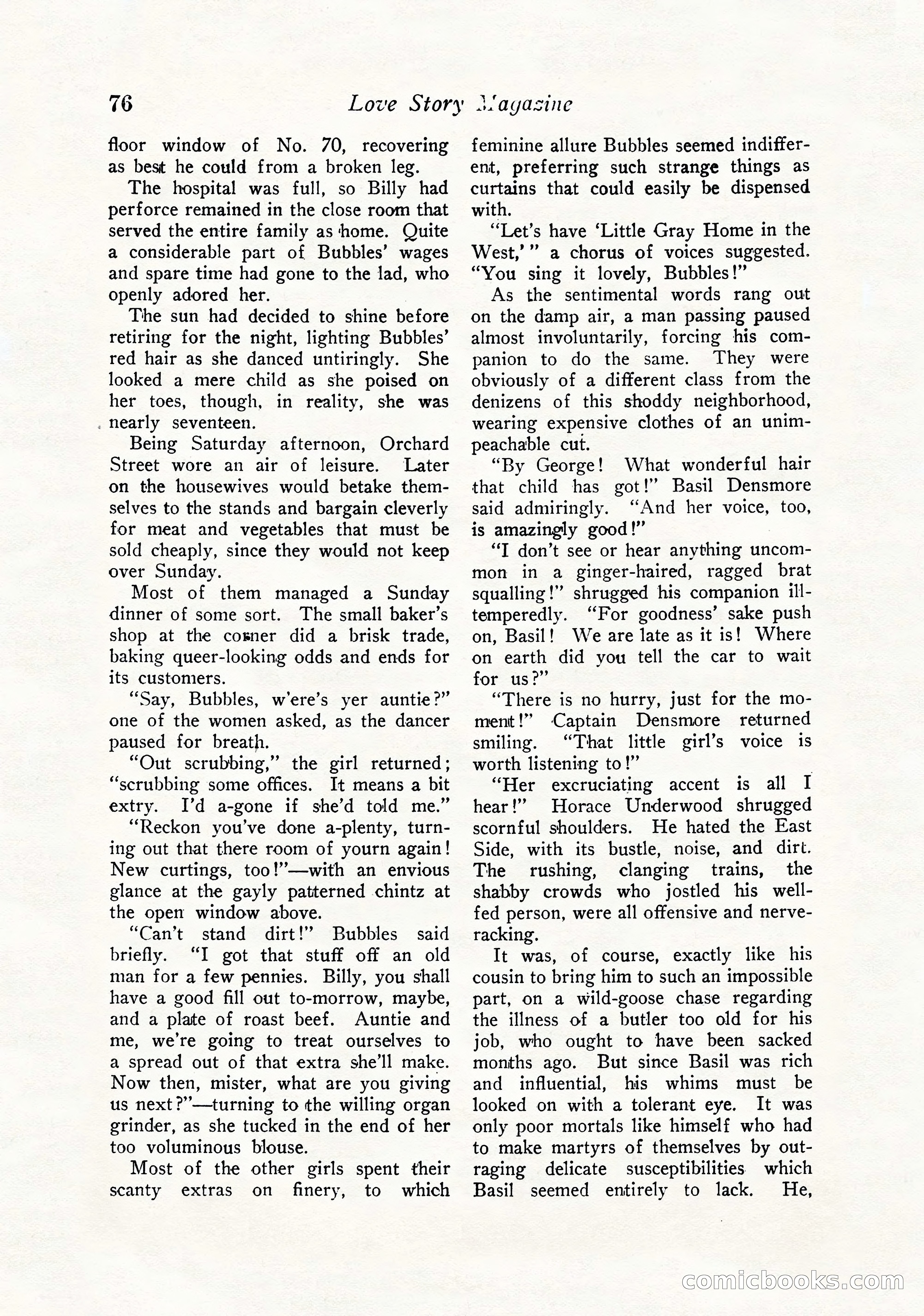 Love Story Magazine, September 12, 1925 — page 78 of 148