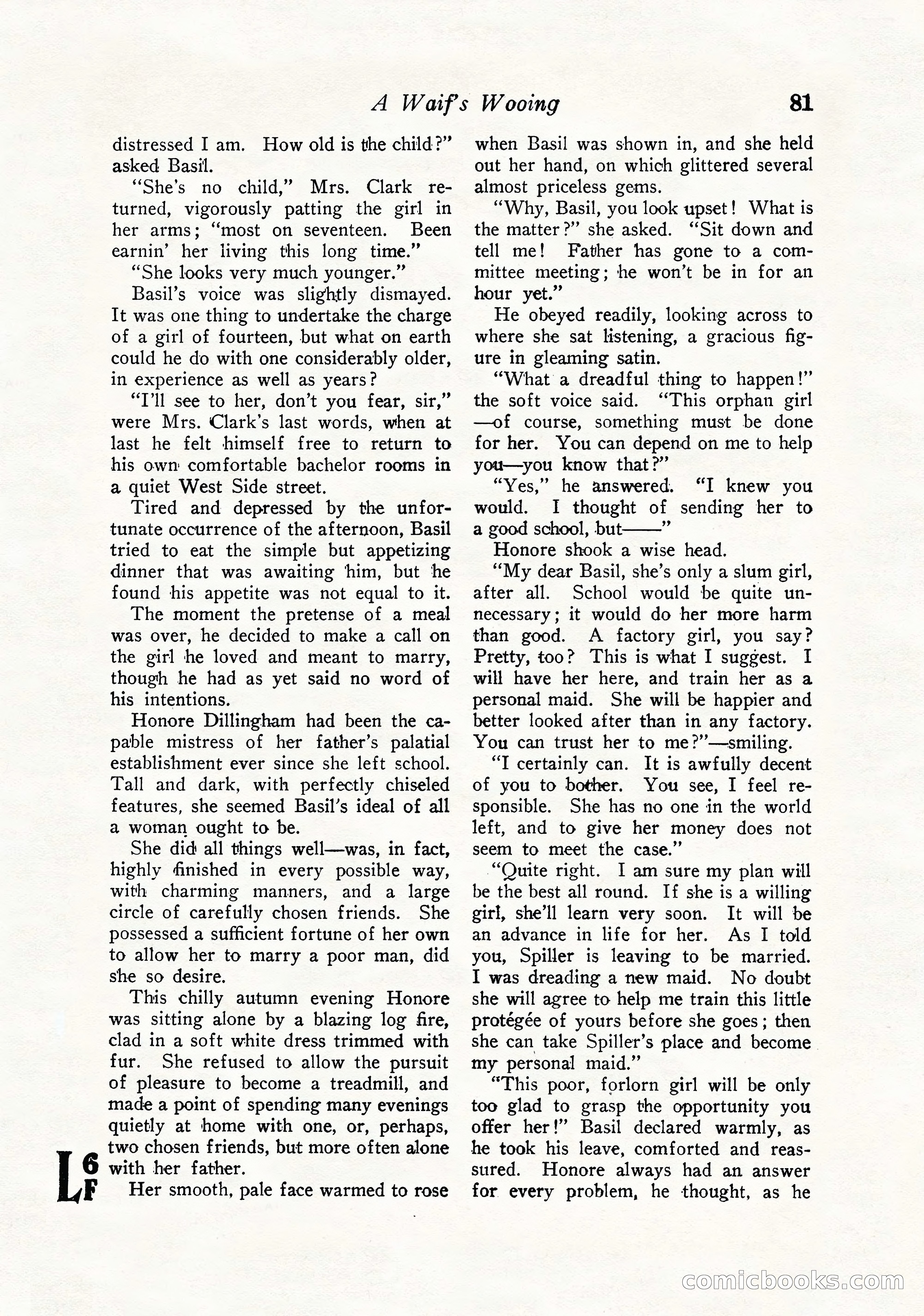Love Story Magazine, September 12, 1925 — page 83 of 148