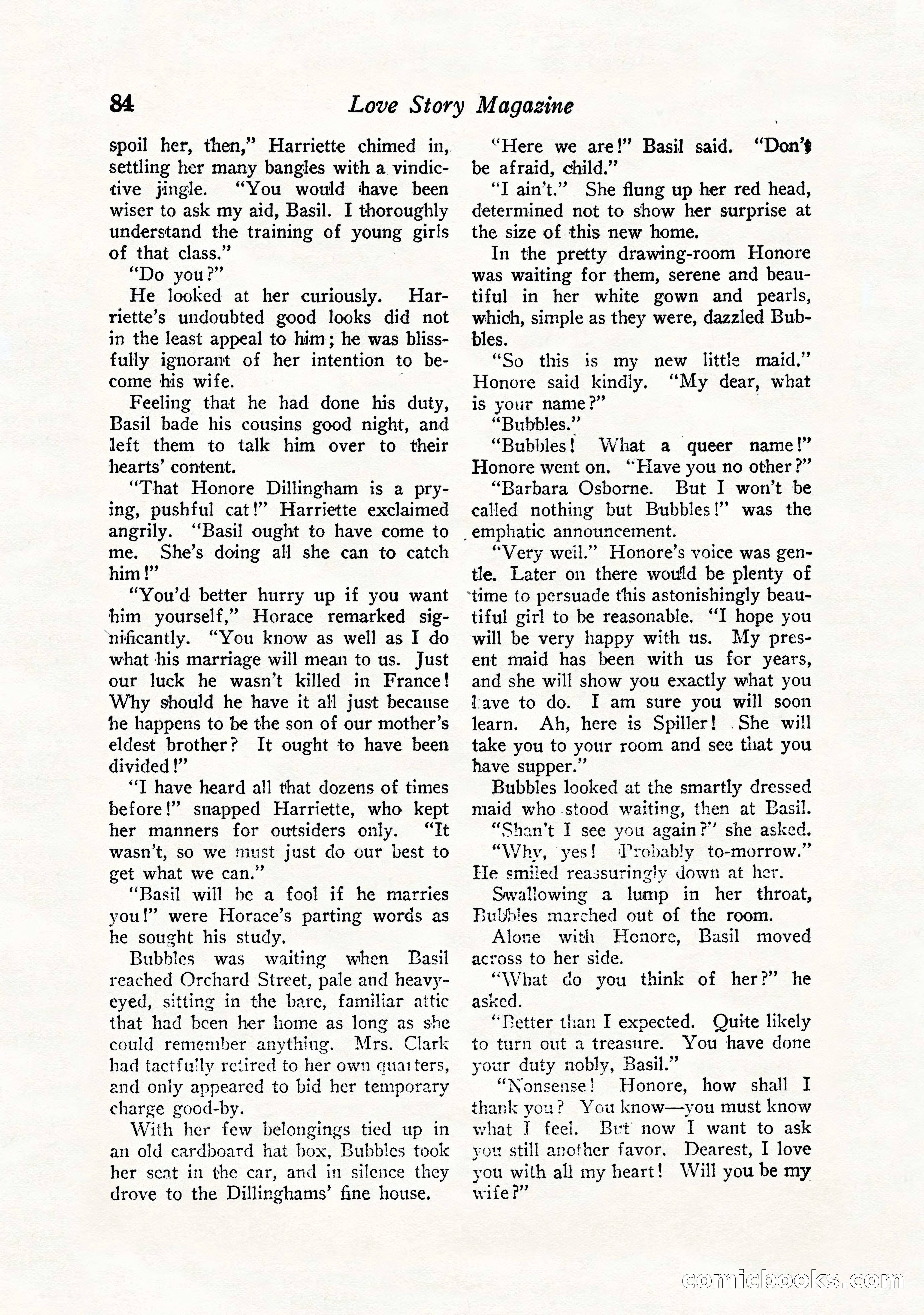 Love Story Magazine, September 12, 1925 — page 86 of 148