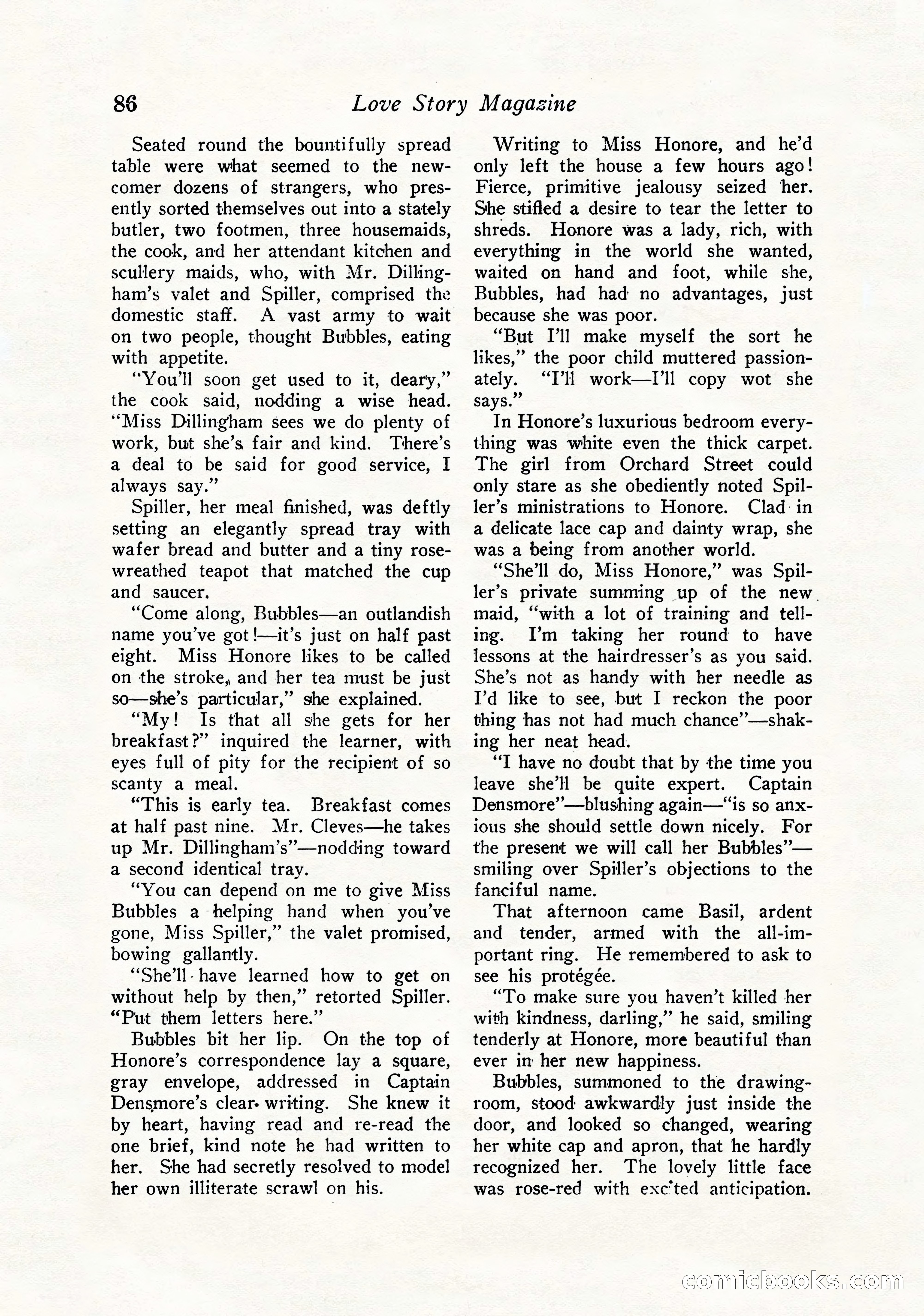 Love Story Magazine, September 12, 1925 — page 88 of 148