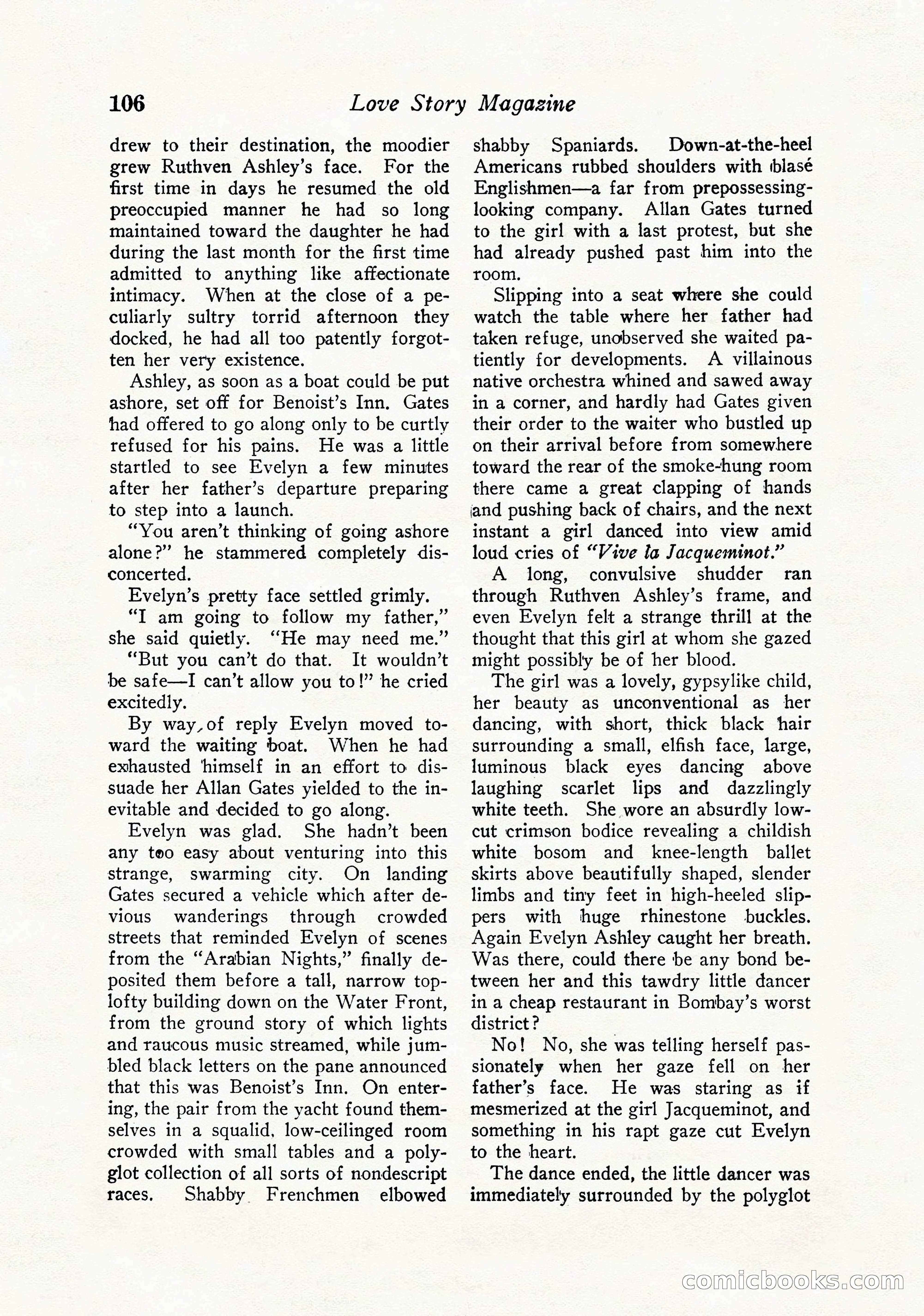 Love Story Magazine, September 12, 1925 — page 108 of 148
