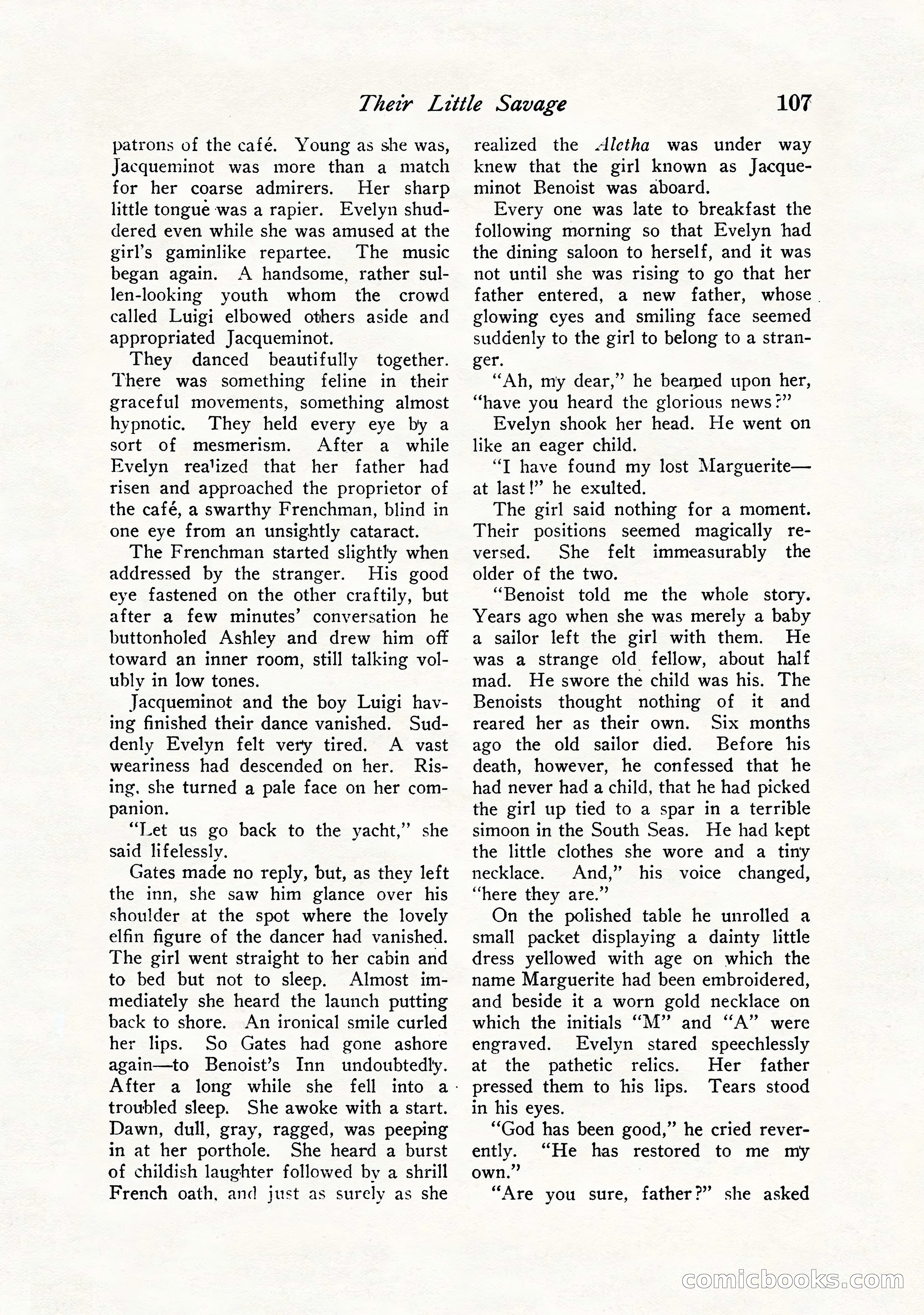 Love Story Magazine, September 12, 1925 — page 109 of 148